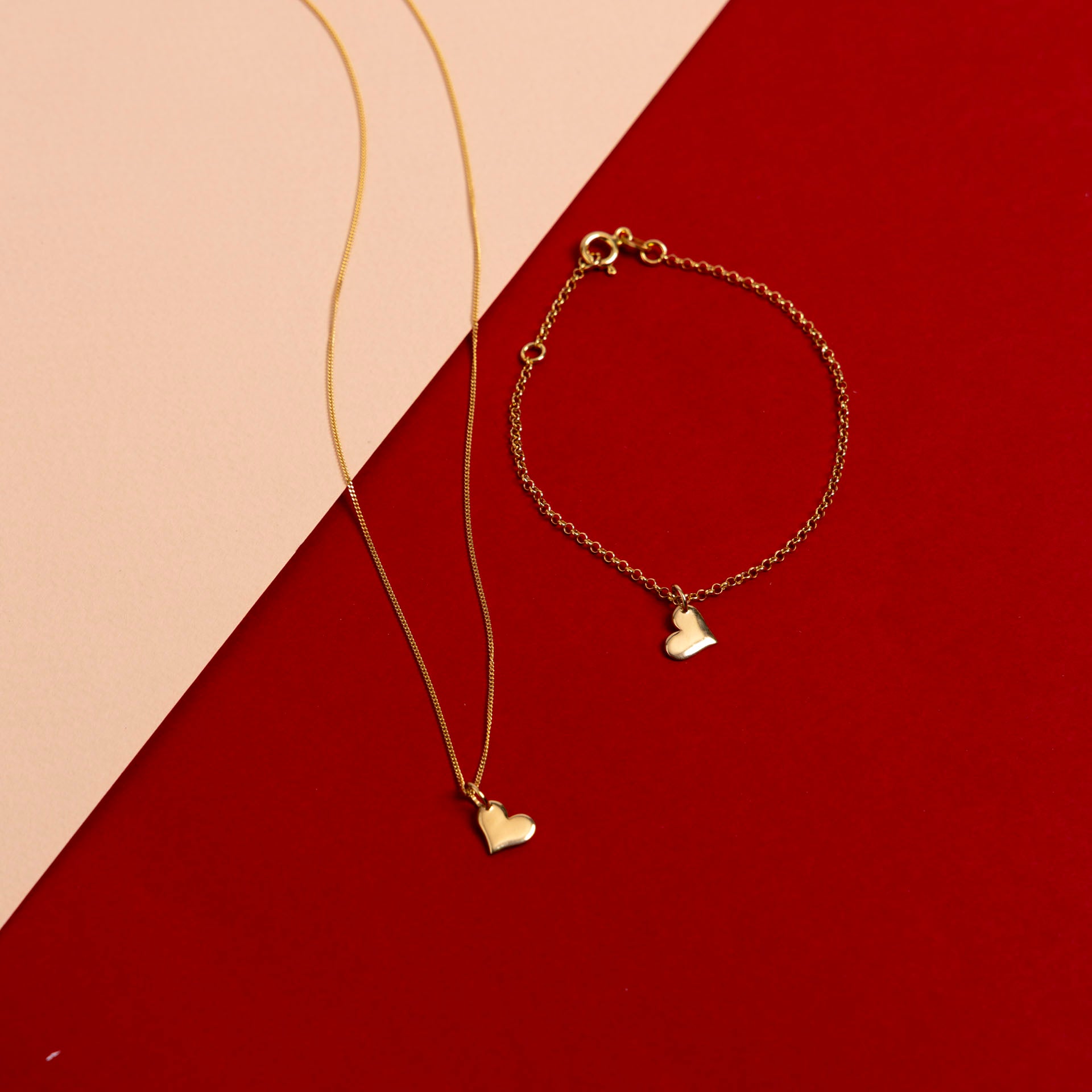 Gold-Dipped Heart Bracelet