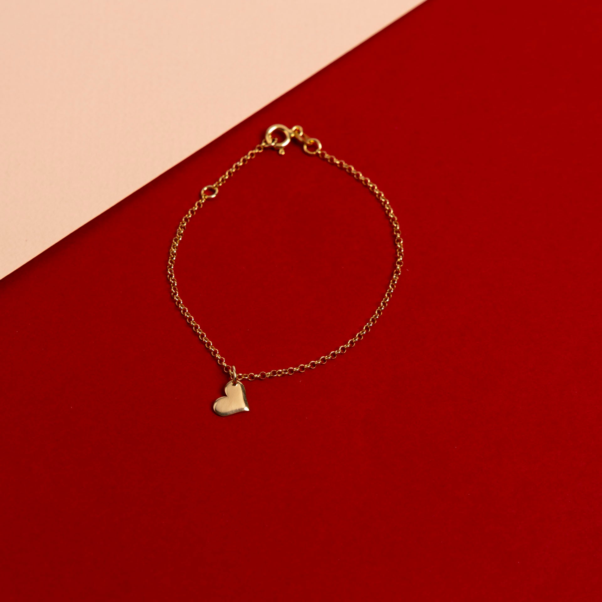 Gold-Dipped Heart Bracelet