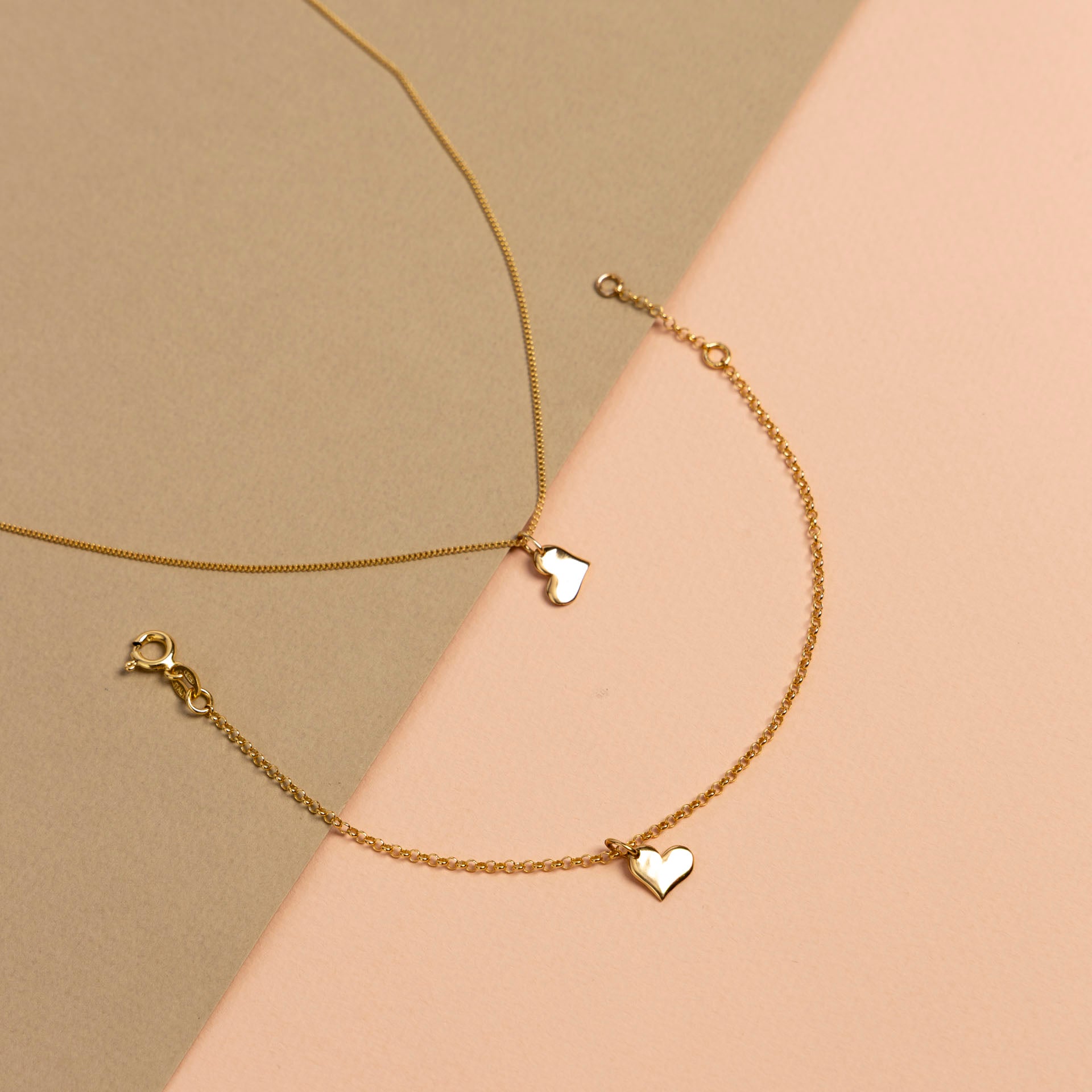 Gold-Dipped Heart Necklace