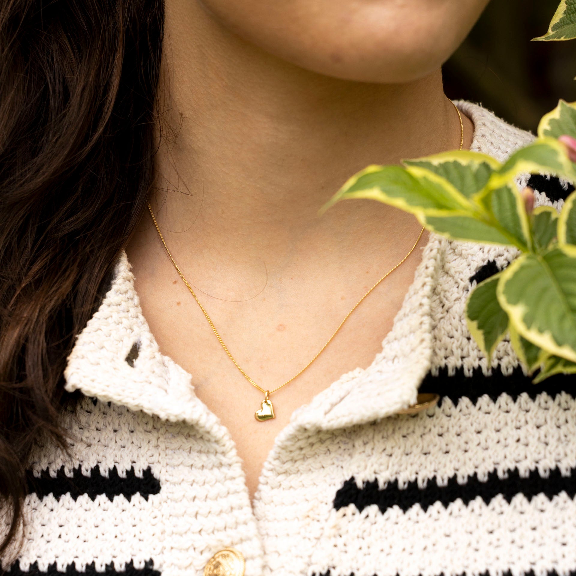 "For my Mom, Merry Christmas" Gold-Dipped Heart Pendant (necklace or bracelet)