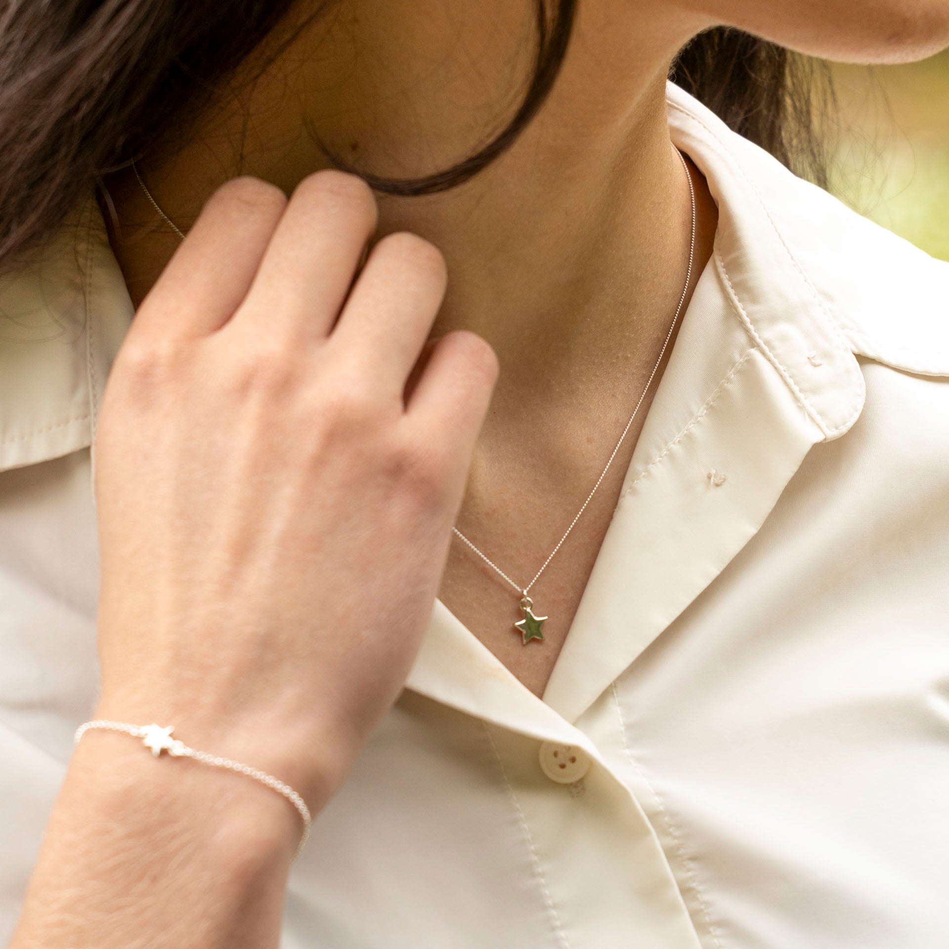 Lucky Star Sterling Silver Necklace