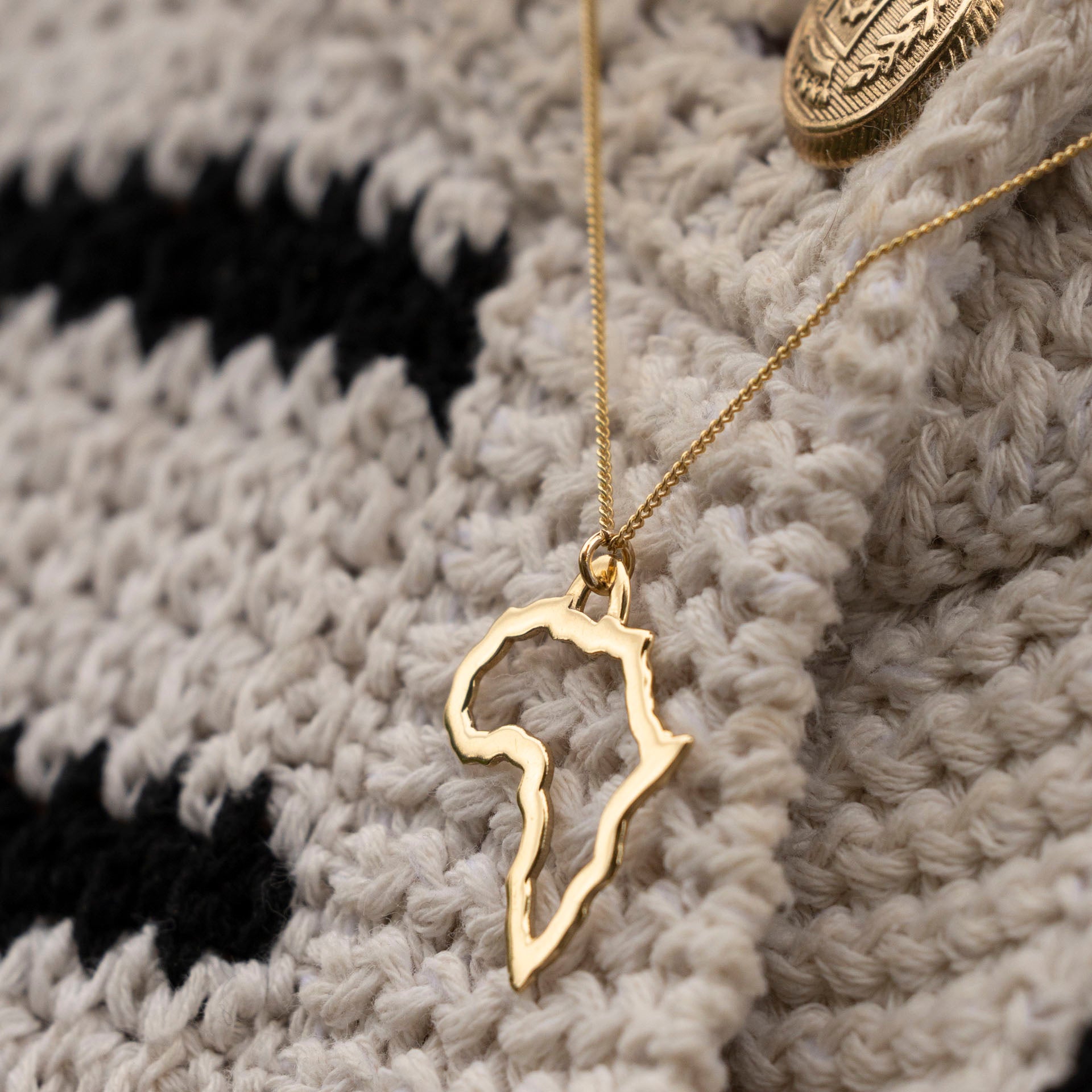"Merry Christmas from South Africa" Necklace (sterling silver or gold-dipped)