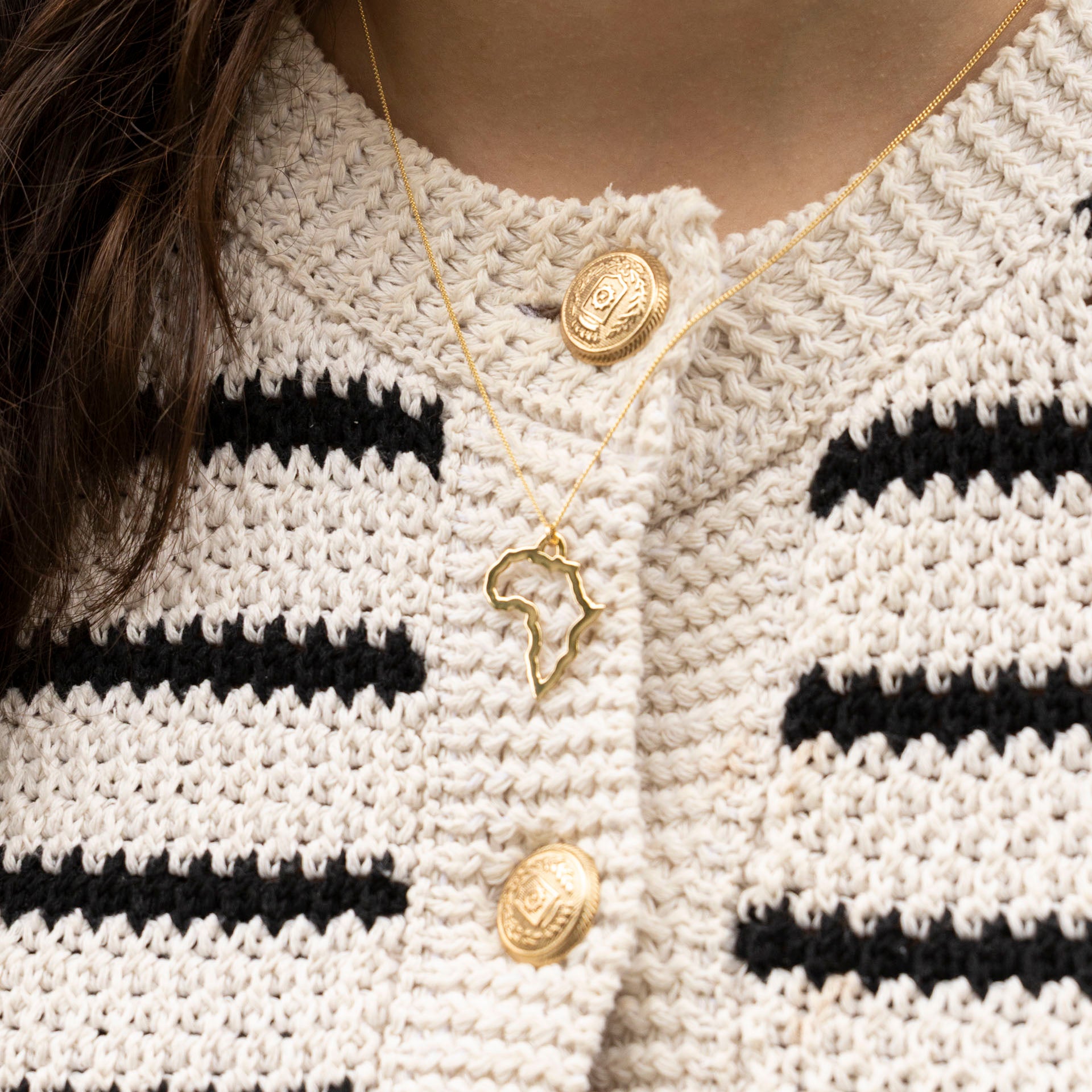 "Merry Christmas from South Africa" Necklace (sterling silver or gold-dipped)