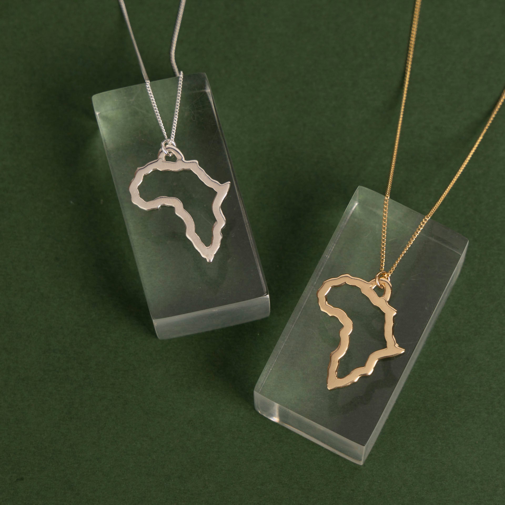 "Merry Christmas from South Africa" Necklace (sterling silver or gold-dipped)