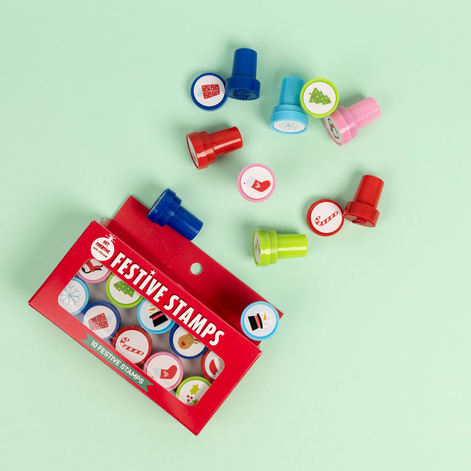 Festive Christmas Stamps (set of 10)