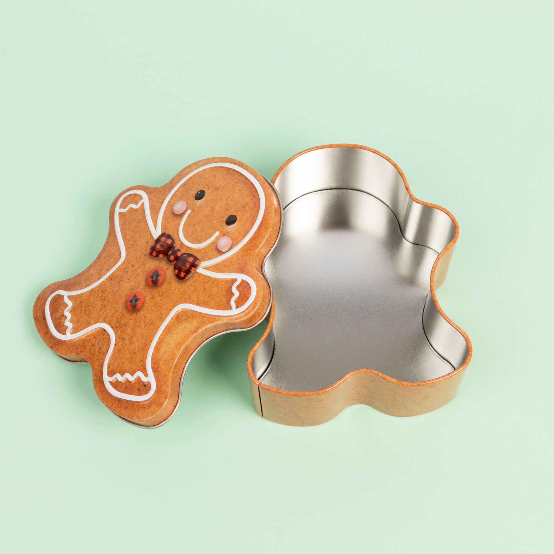 Christmas Gingerbread Man Gift Tin