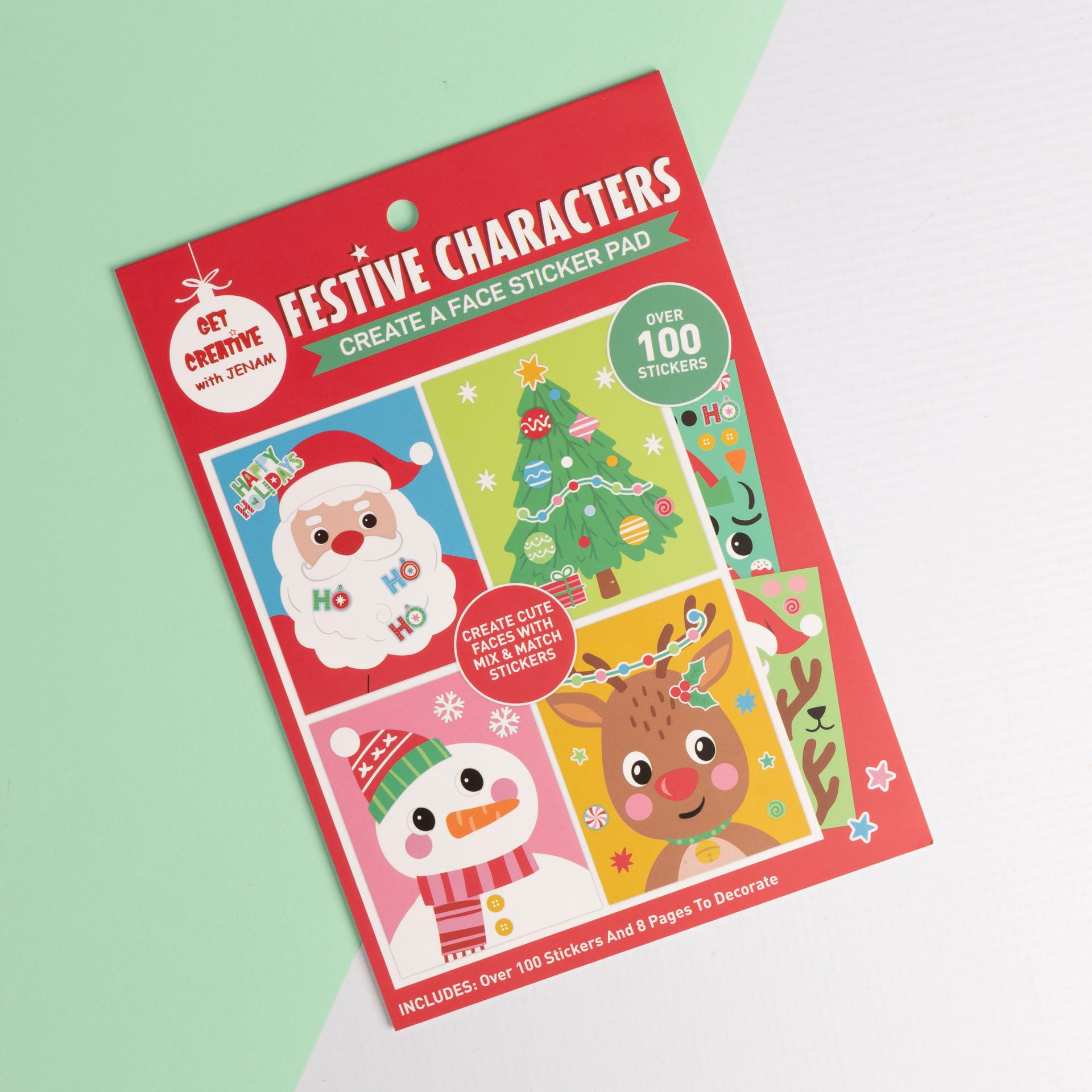 Christmas Characters "Create-a-Face" Sticker Pad
