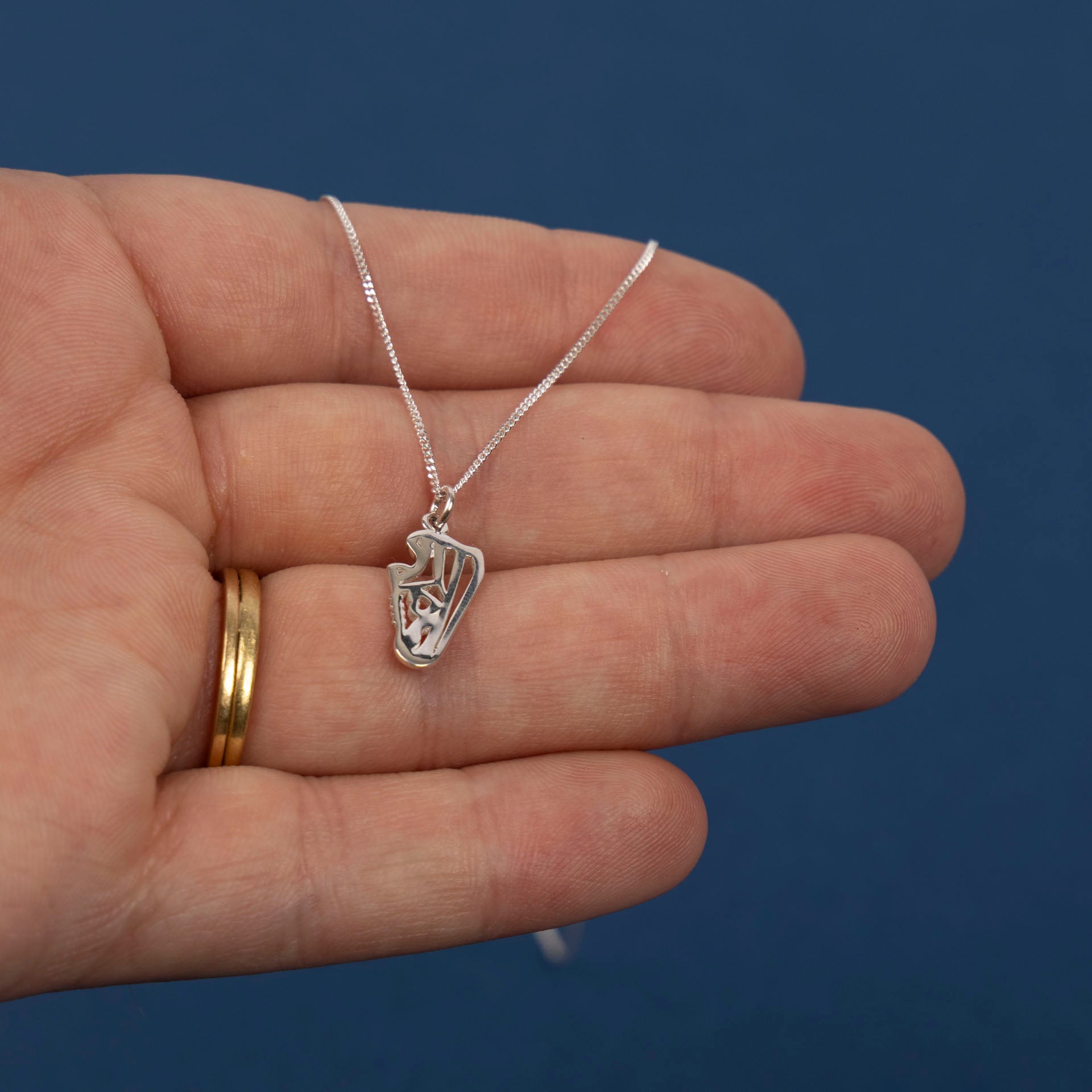 Sterling Silver Sneaker/Running Shoe Necklace