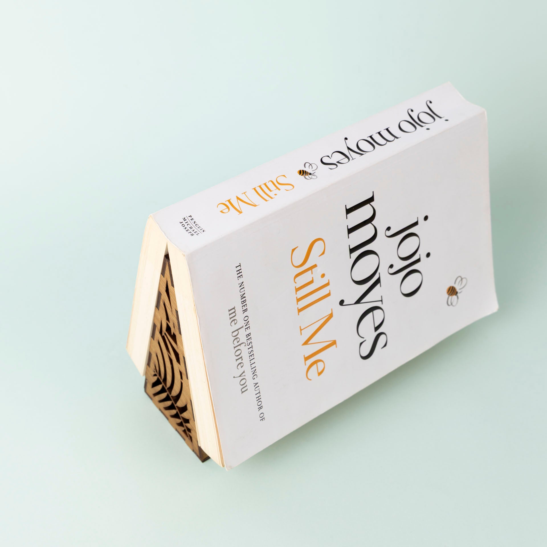 Wooden Bookrest with Botanical Design