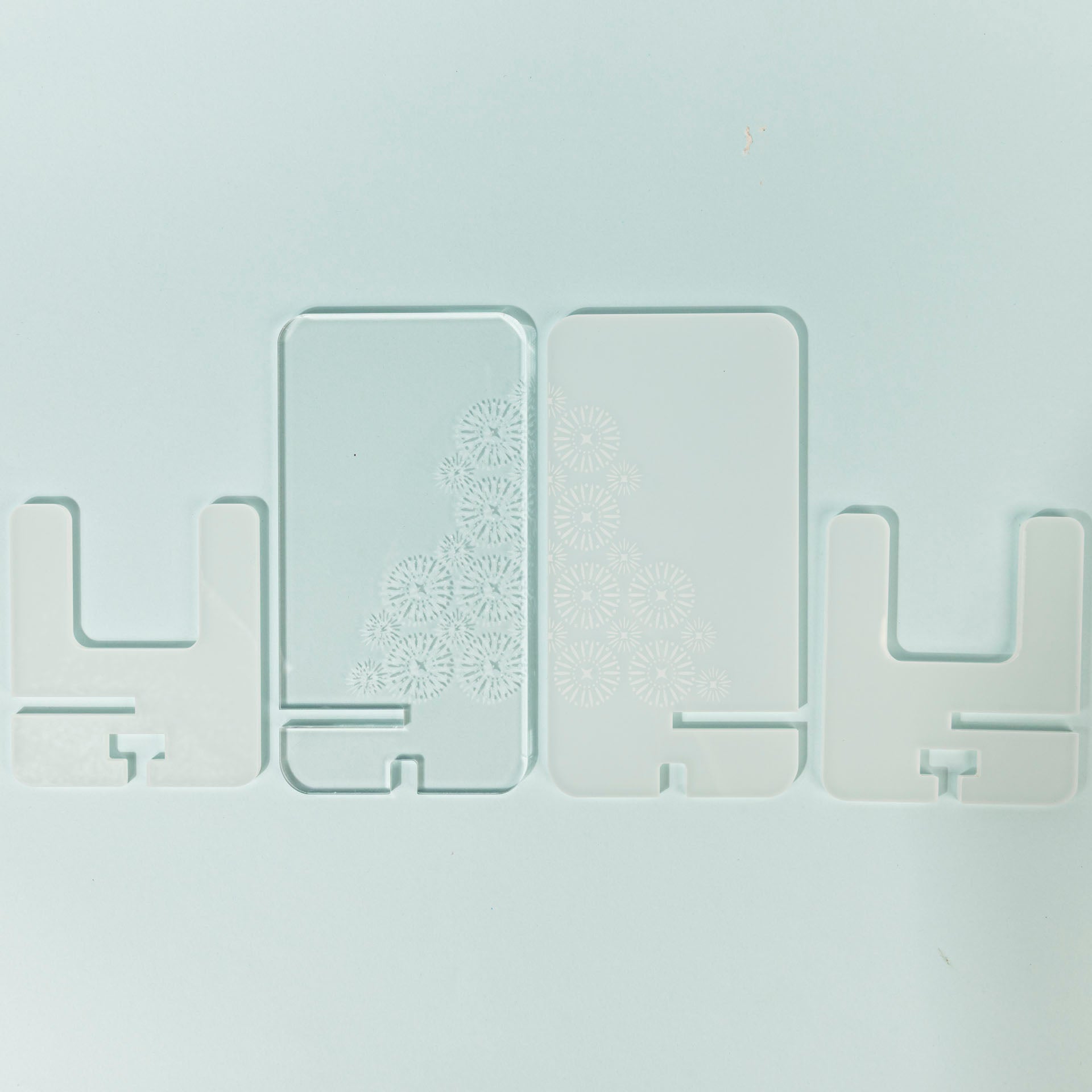 Shweshwe Perspex Phone Stands (set of 2)