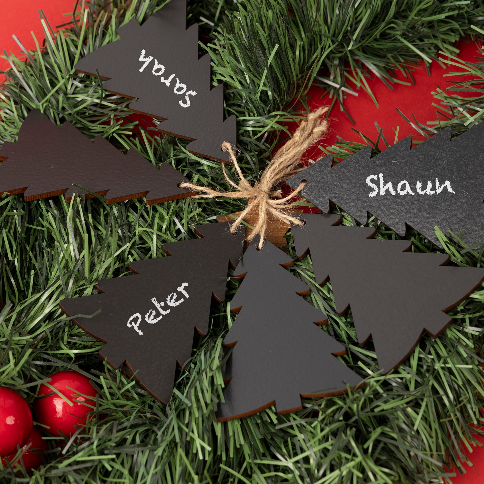 Christmas Tree Chalkboard Tags (set of 6)