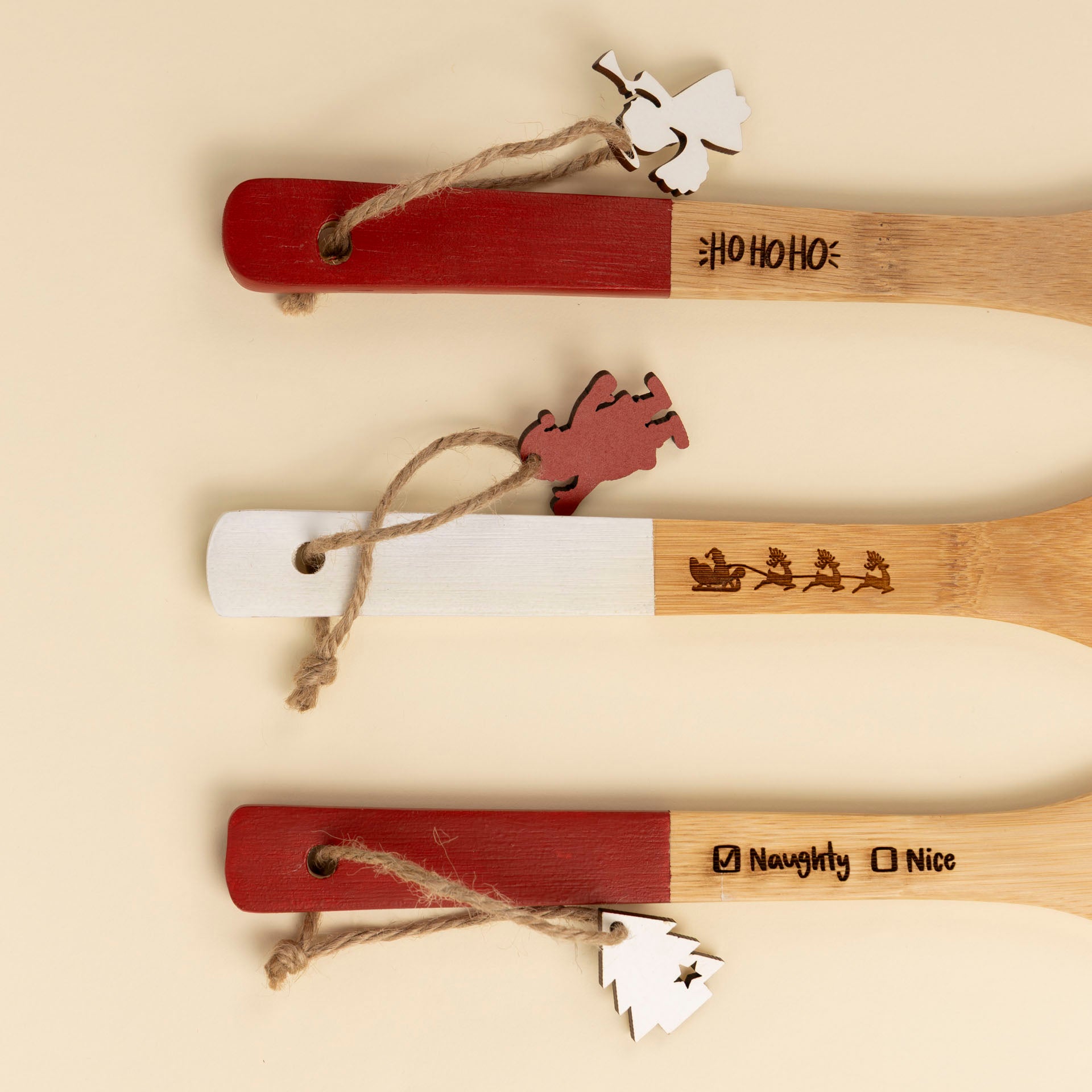 Christmas Wooden Spoons (set of 3)