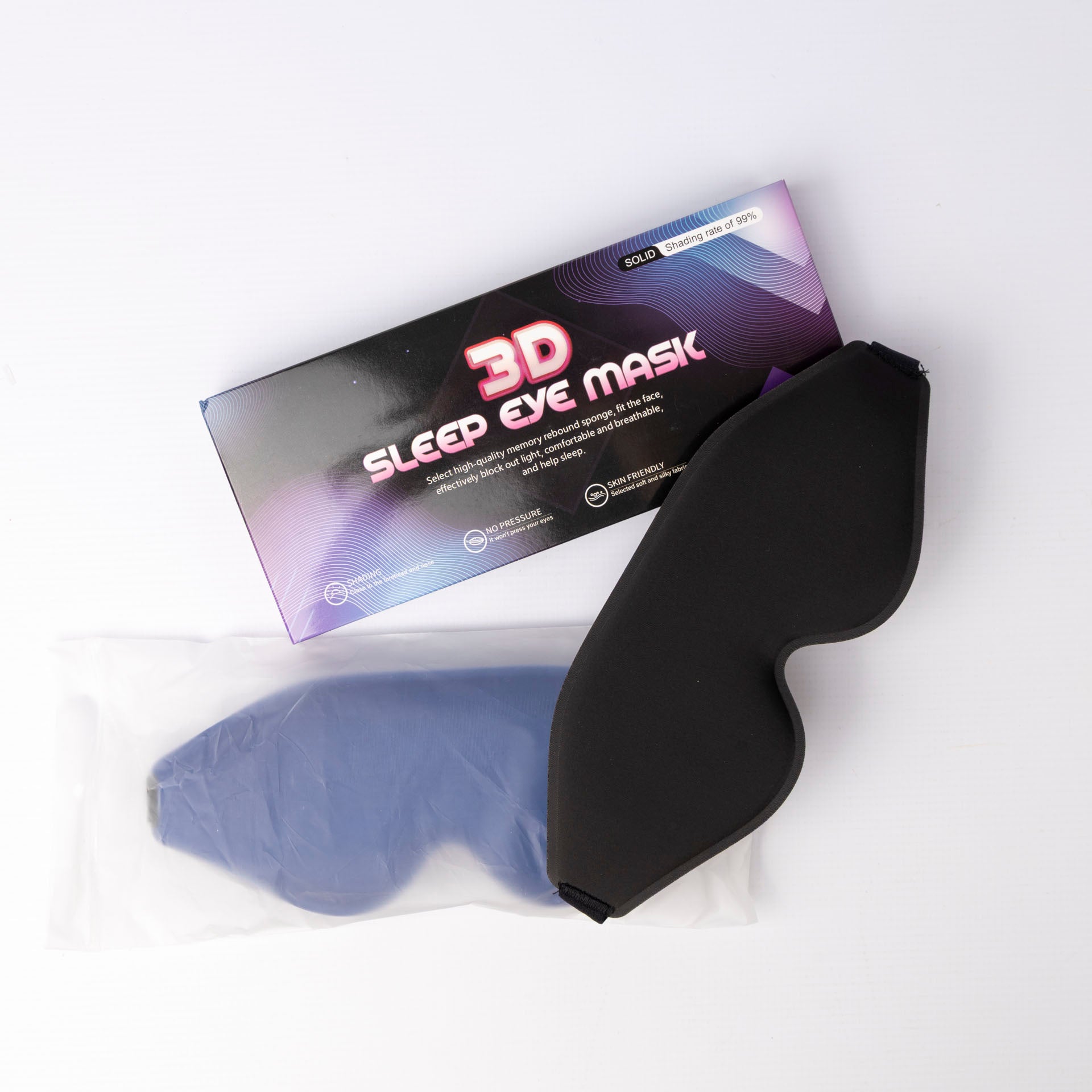 Contoured 3D Sleeping Mask (assorted colours)