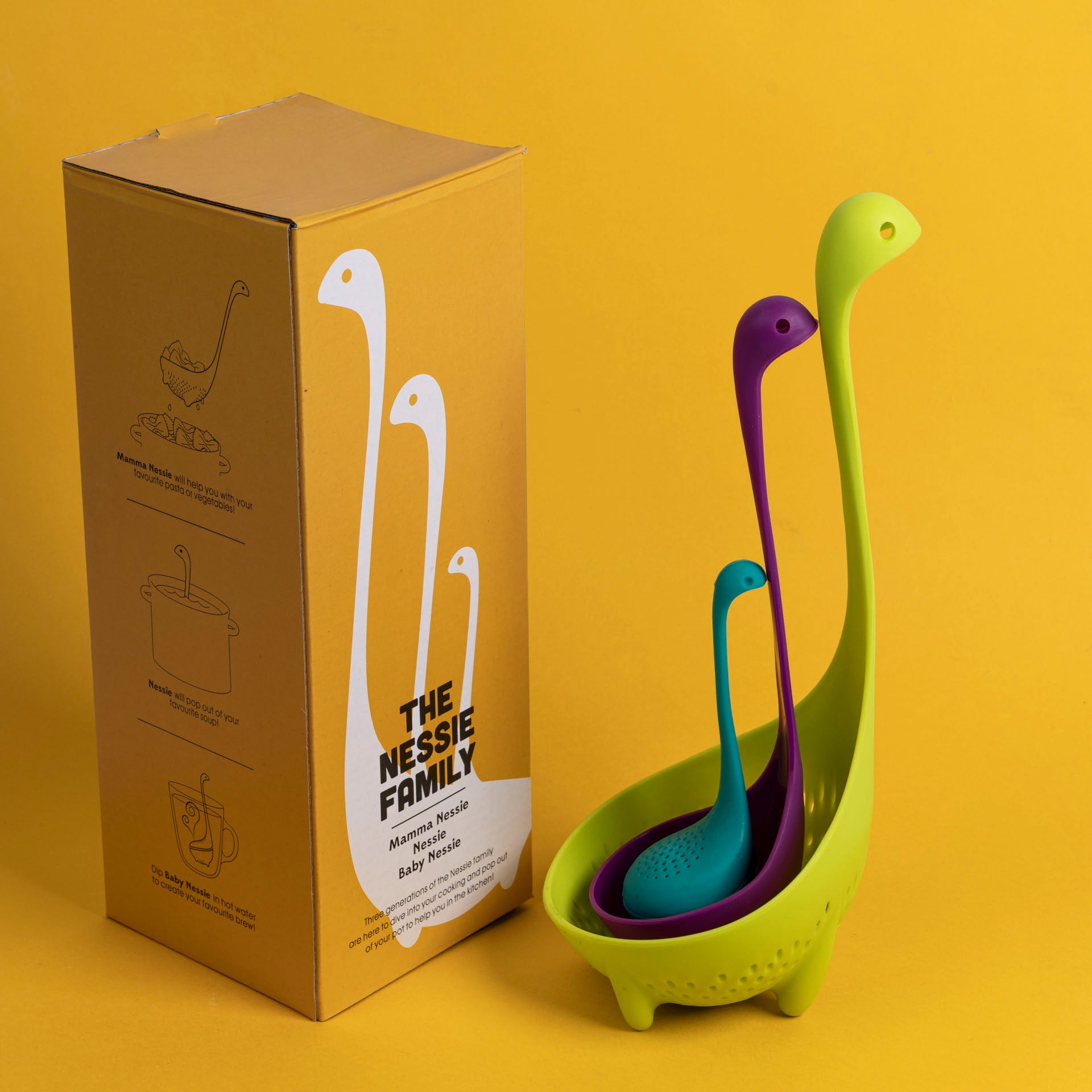 Nessie Family Loch Ness Ladles (set of 3)