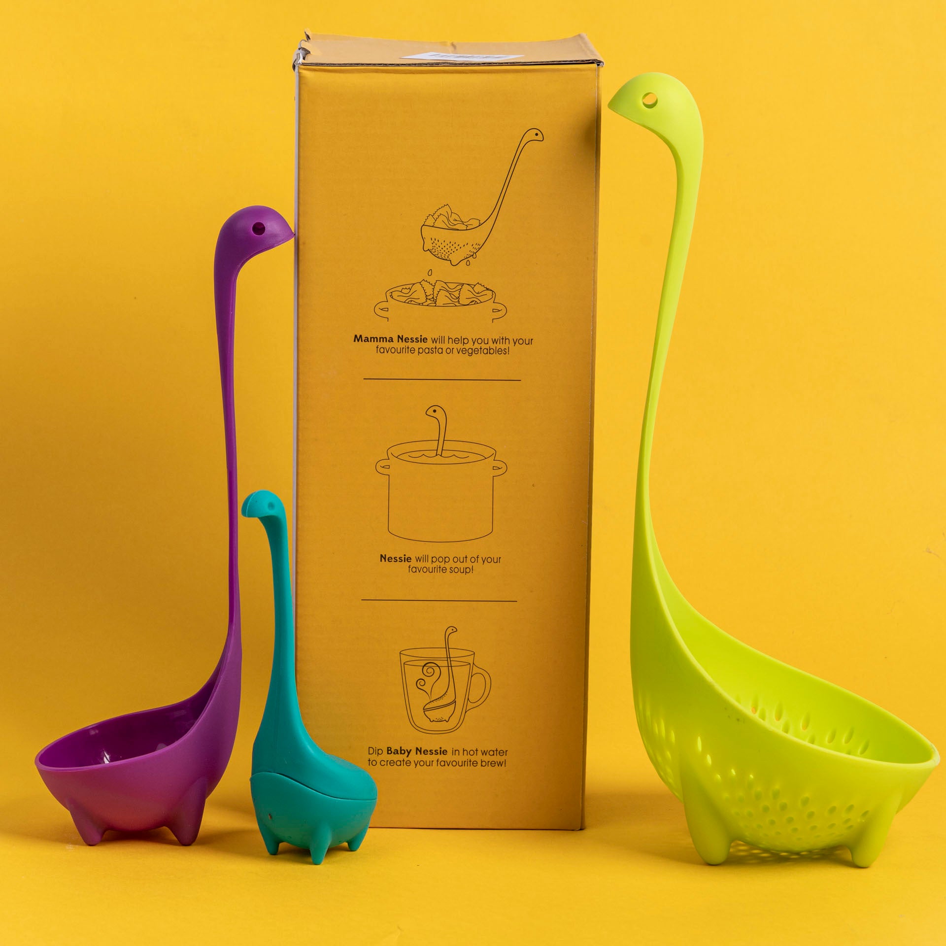 Nessie Family Loch Ness Ladles (set of 3)