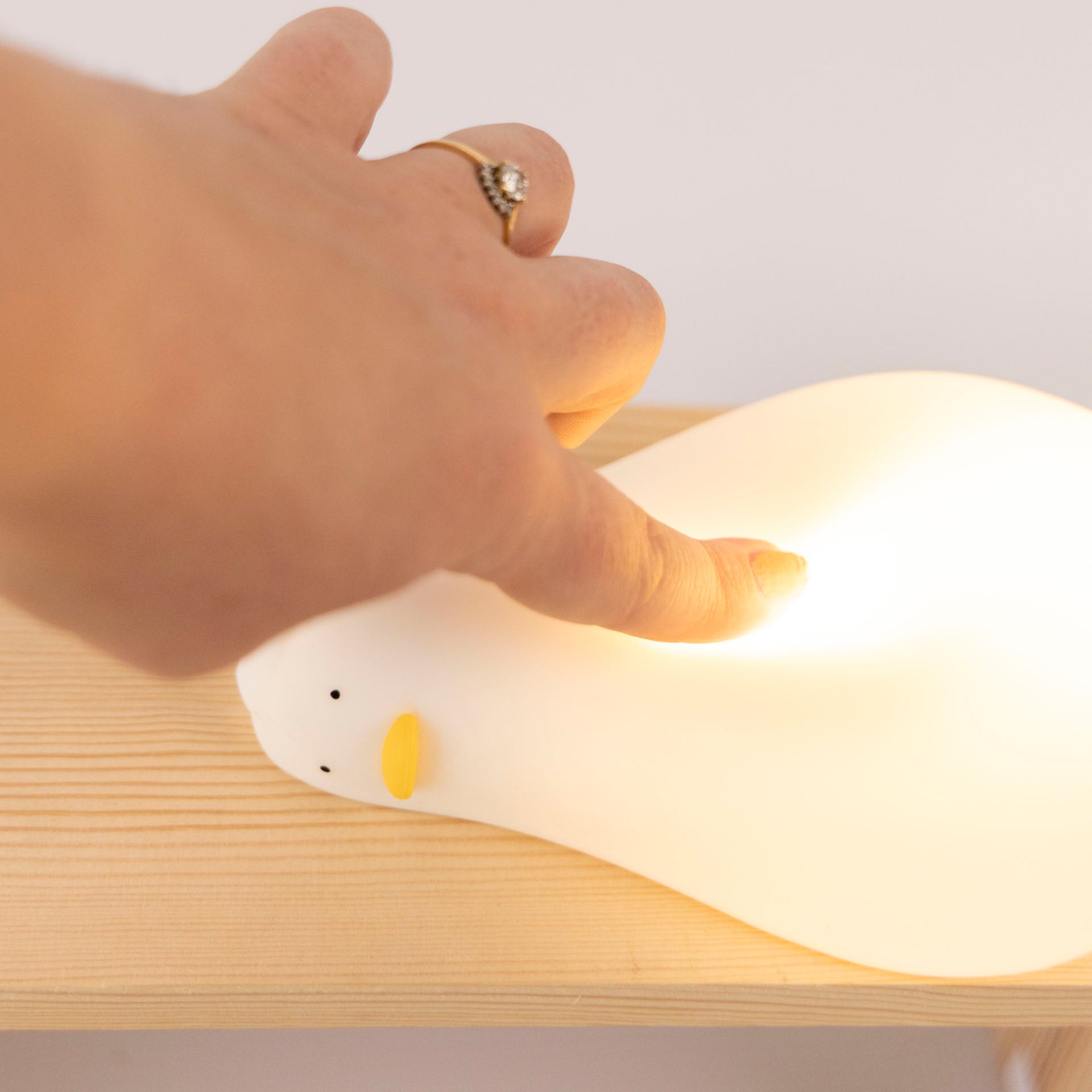 Lying Duck Squishy Night Light