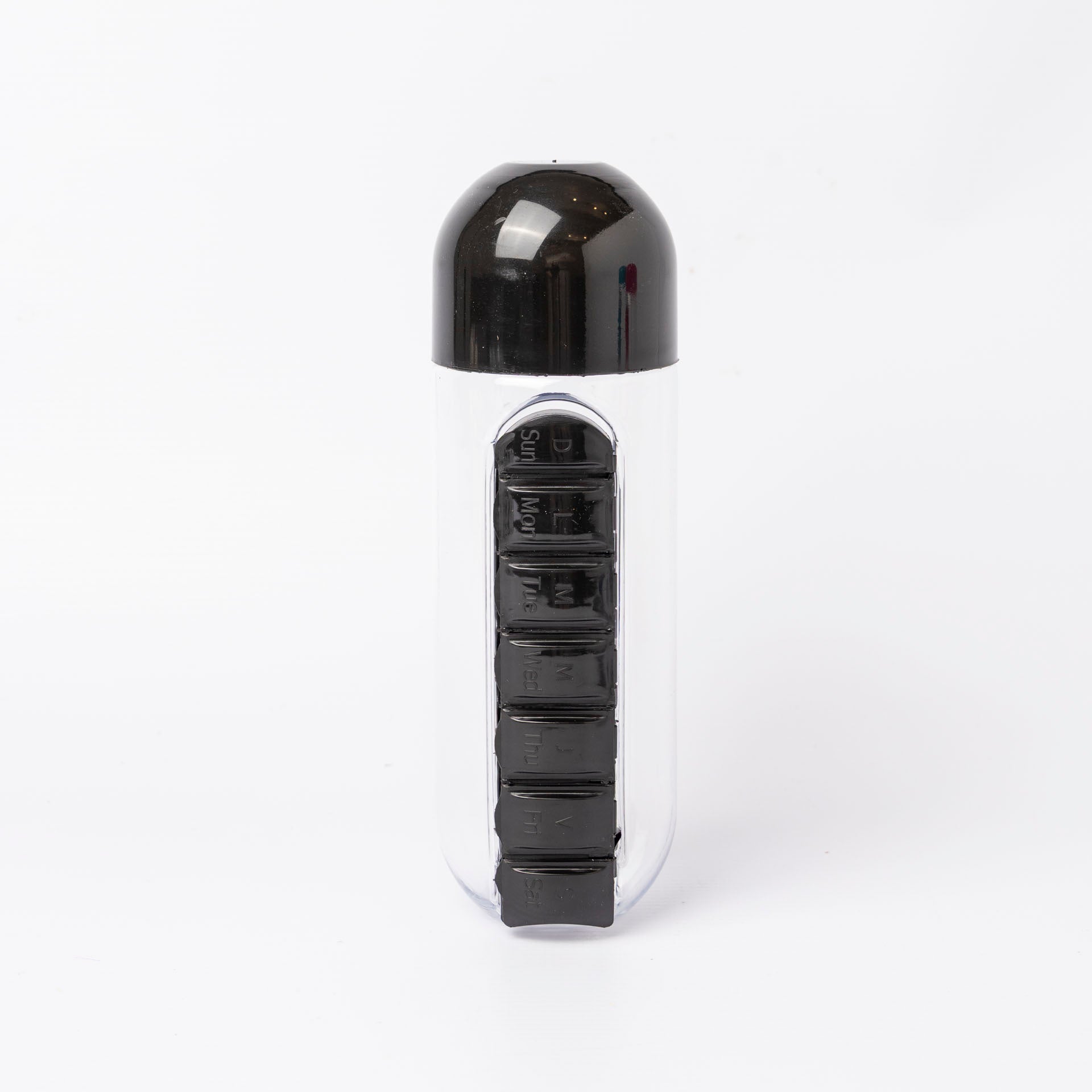 Water Bottle with Pill Storage Tray (assorted colours)