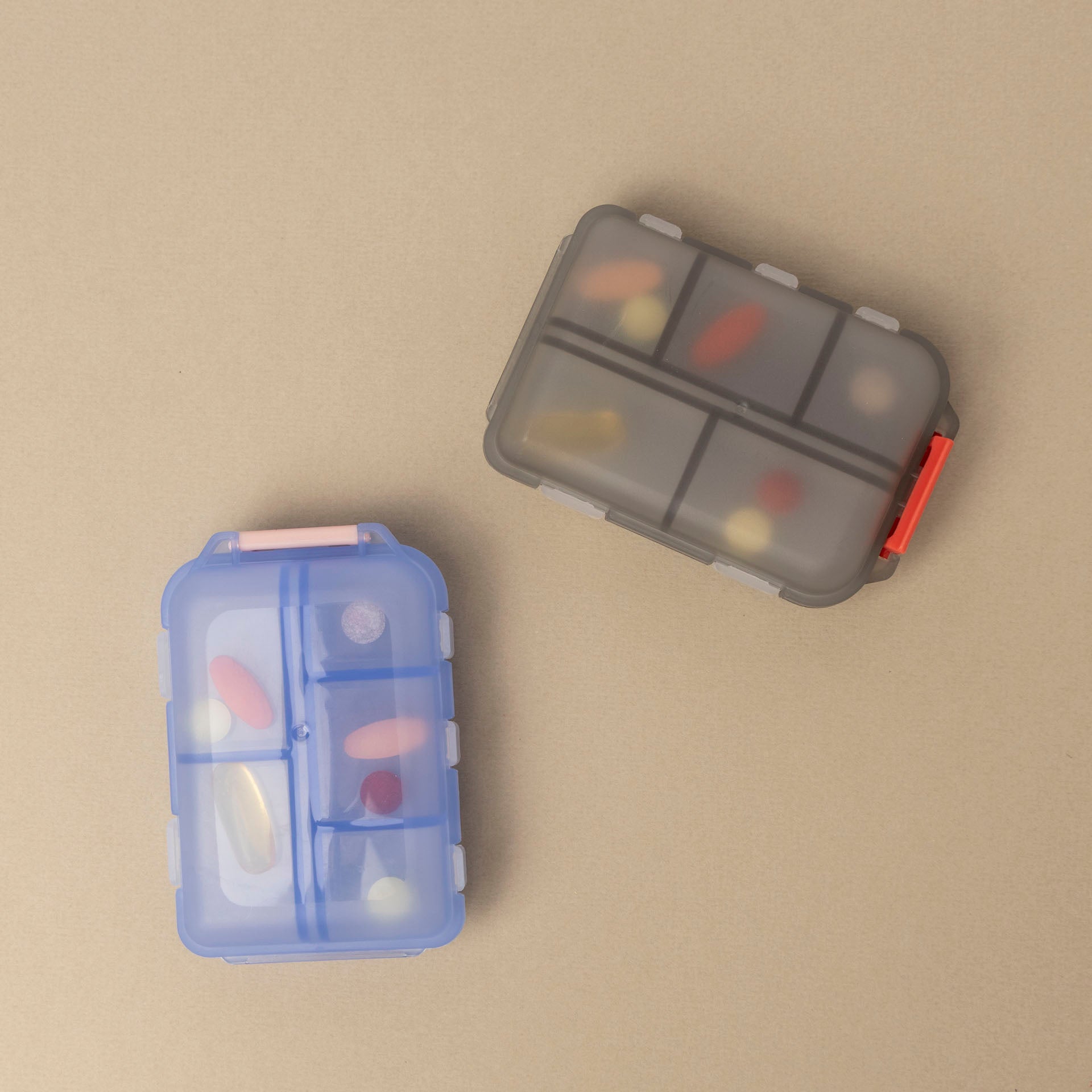 Travel Pill Box (Grey or Blue)