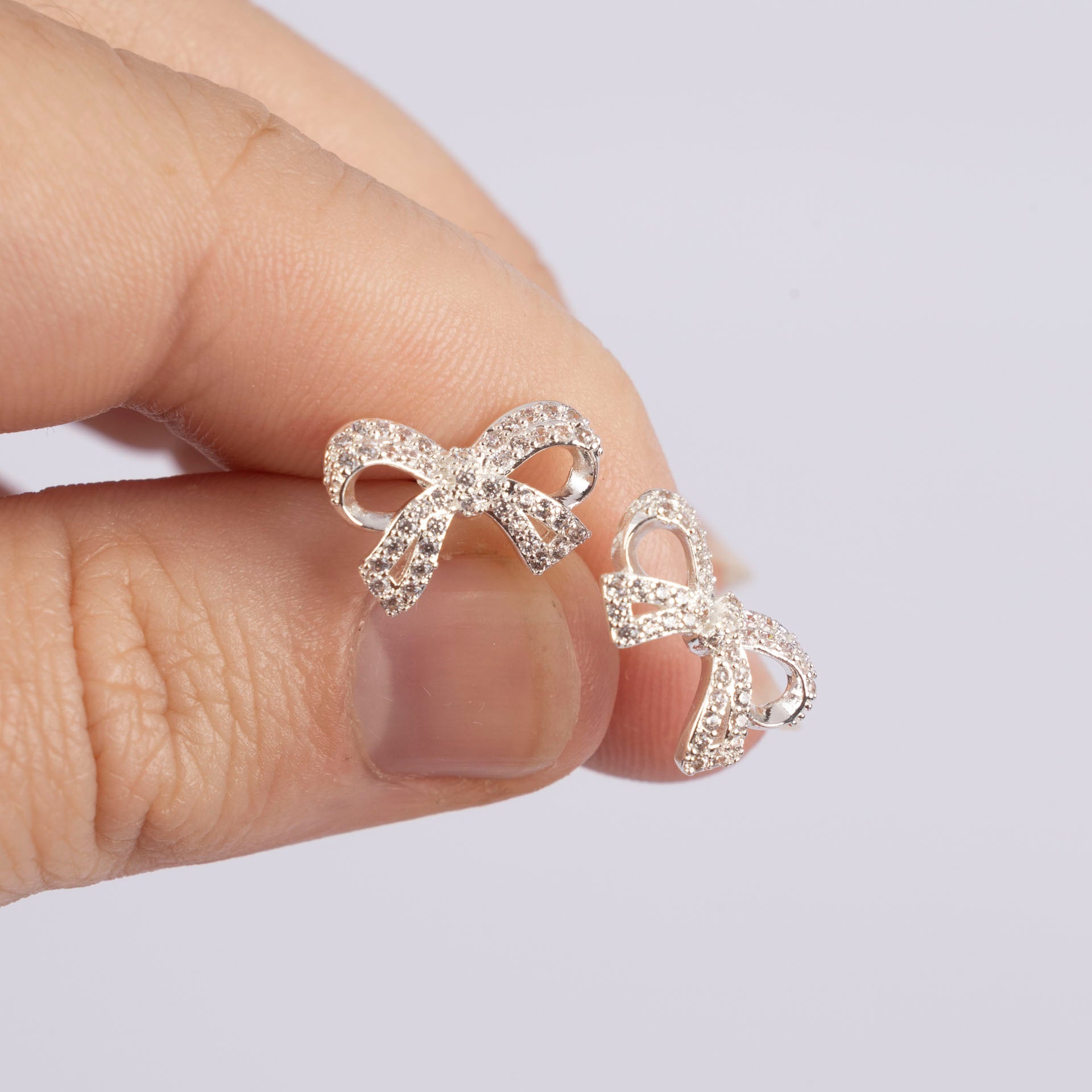 Eternal Bow Sparkle Earrings