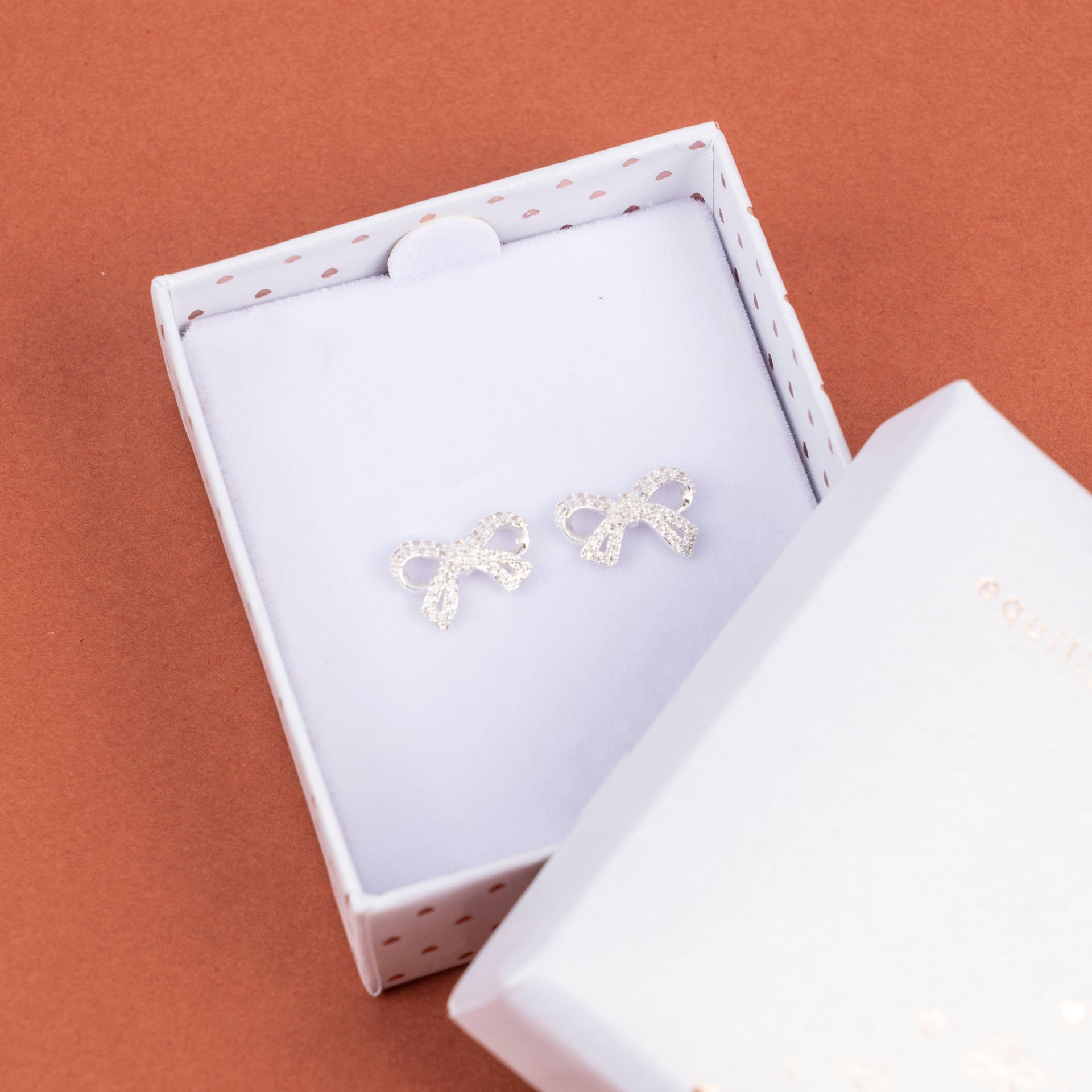 Eternal Bow Sparkle Earrings