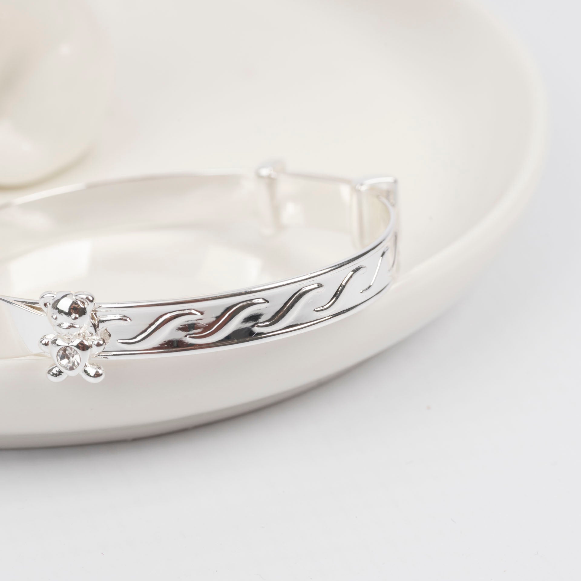 Sparkle Teddy Baby Keepsake Bangle