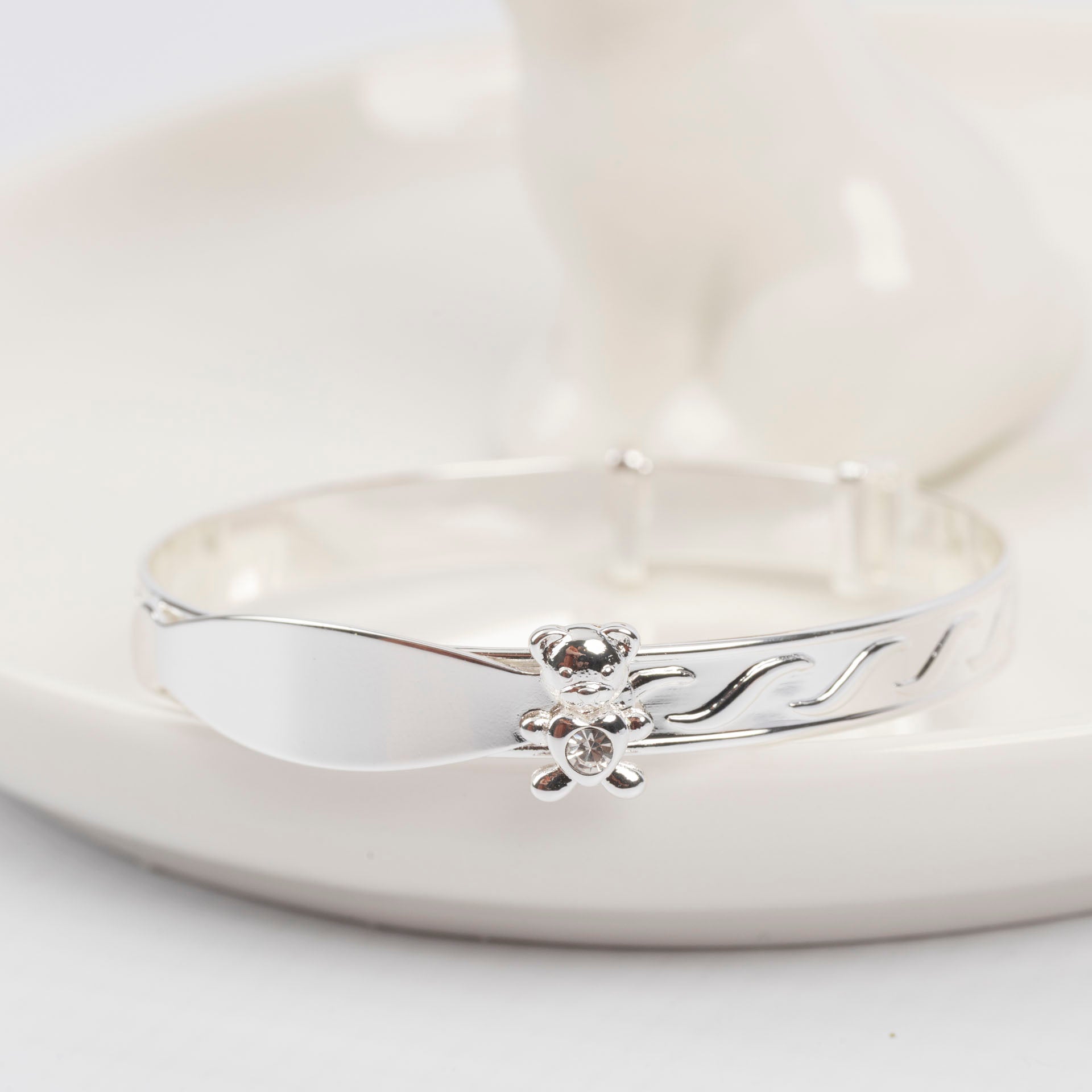 Sparkle Teddy Baby Keepsake Bangle