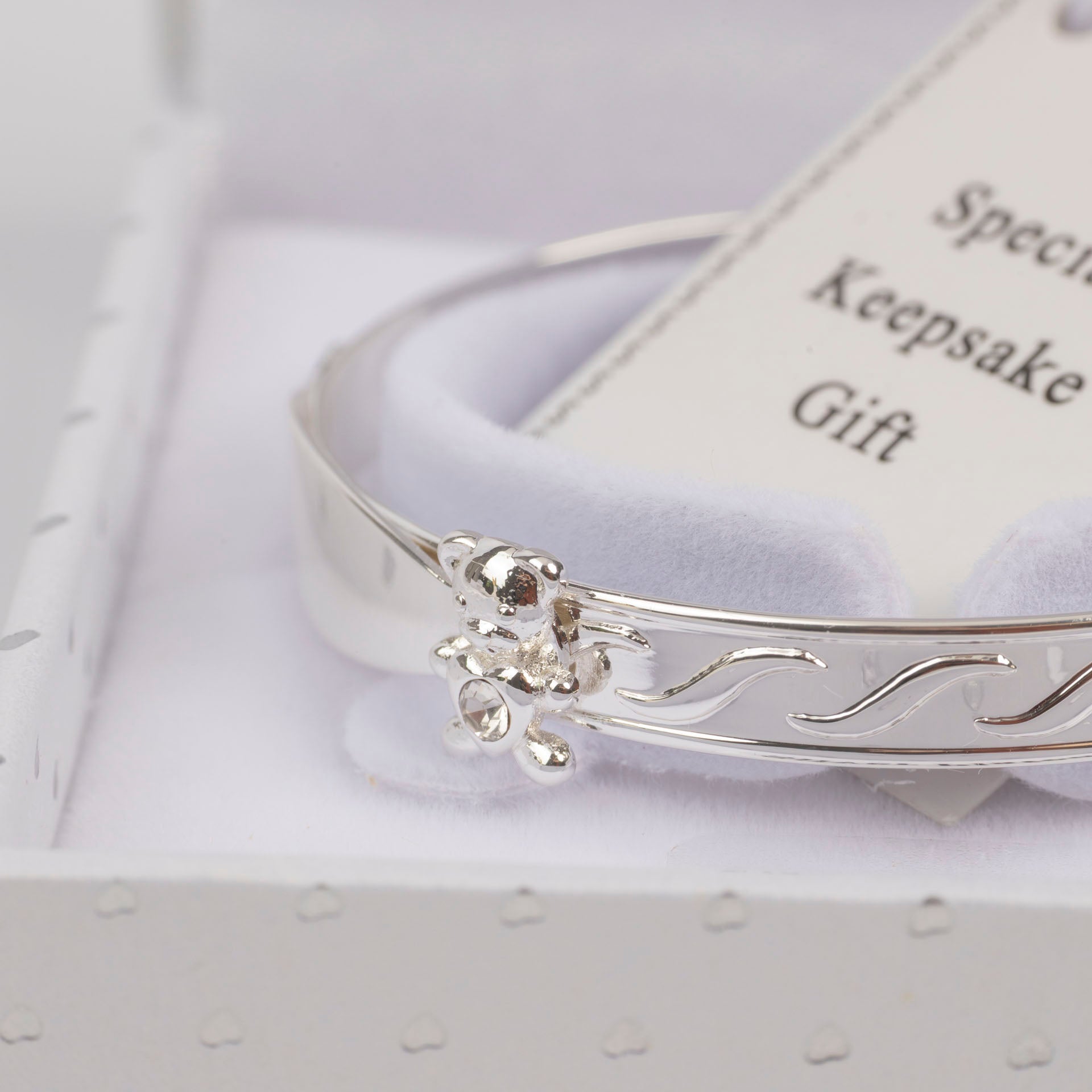 Sparkle Teddy Baby Keepsake Bangle