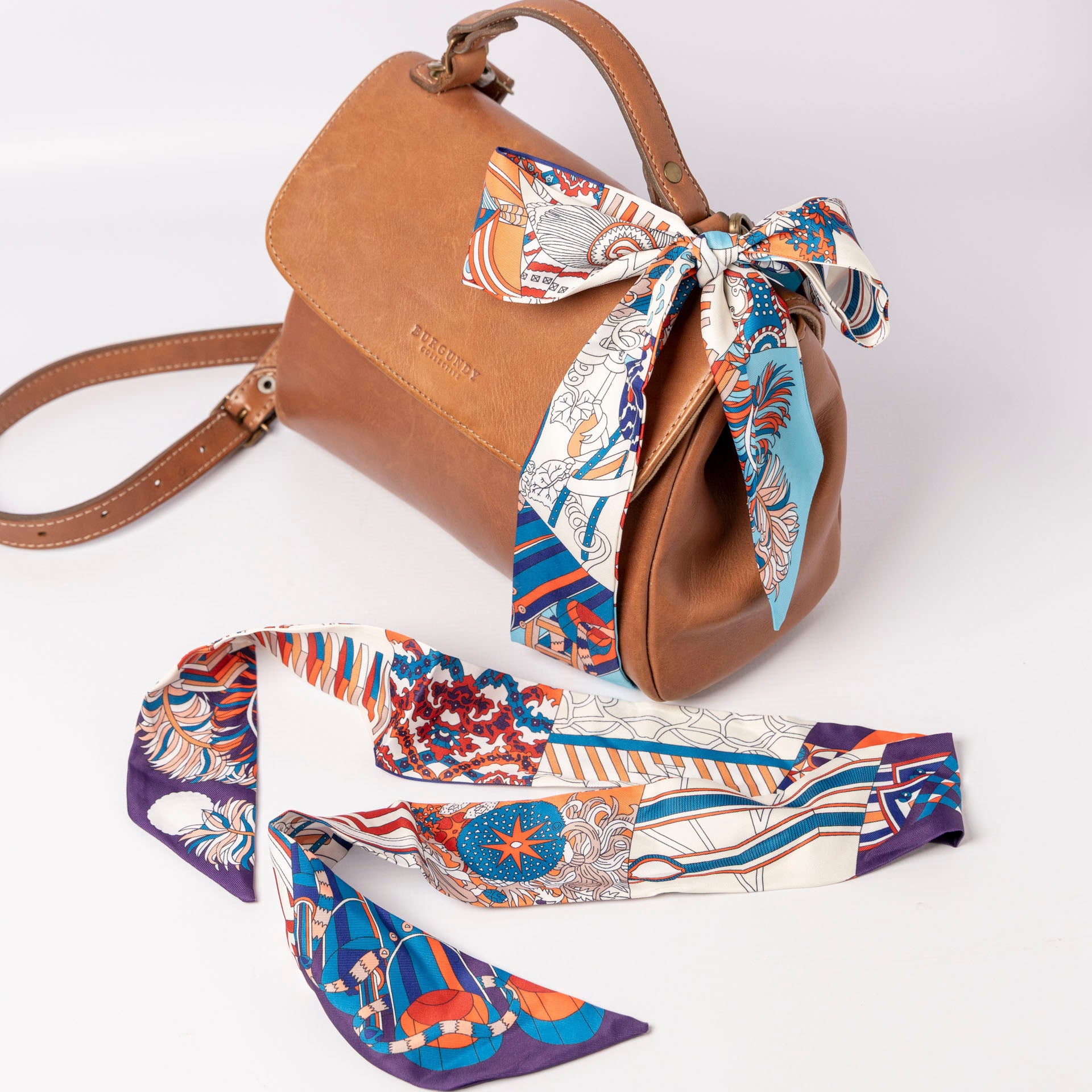 Statement Scarf Bag Charm / Hair Accessory