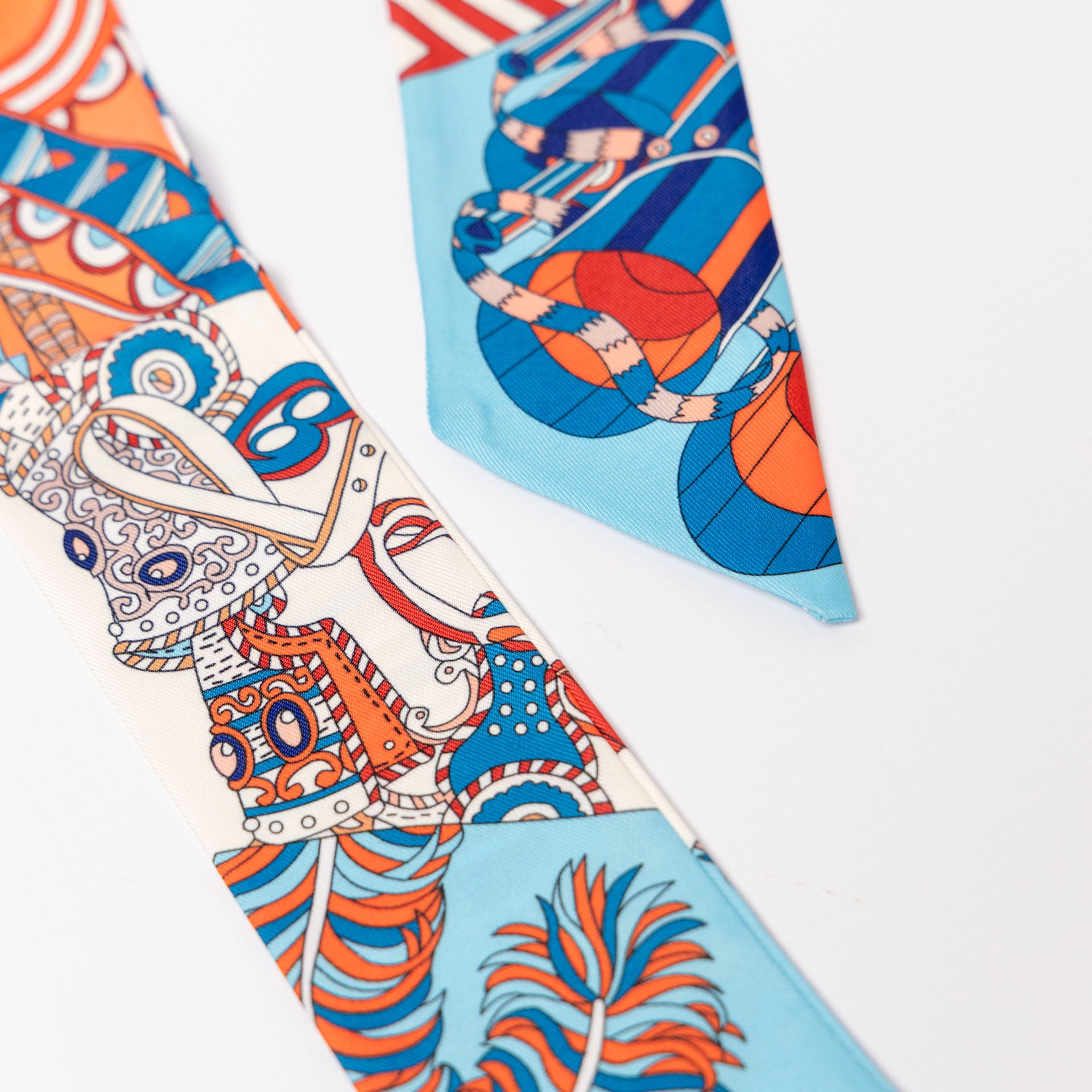 Statement Scarf Bag Charm / Hair Accessory