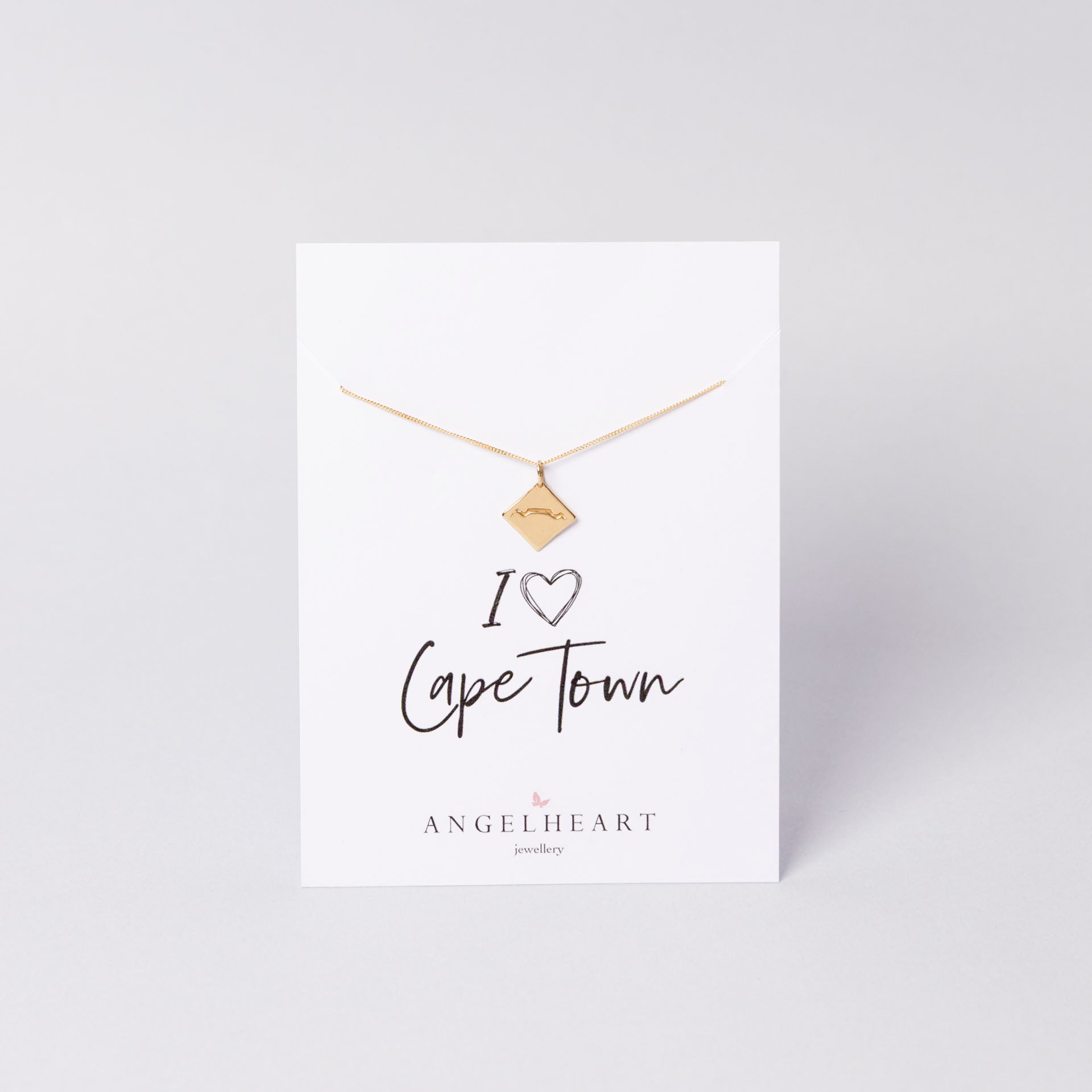 Table Mountain Necklace (Sterling Silver or Gold-Plated)