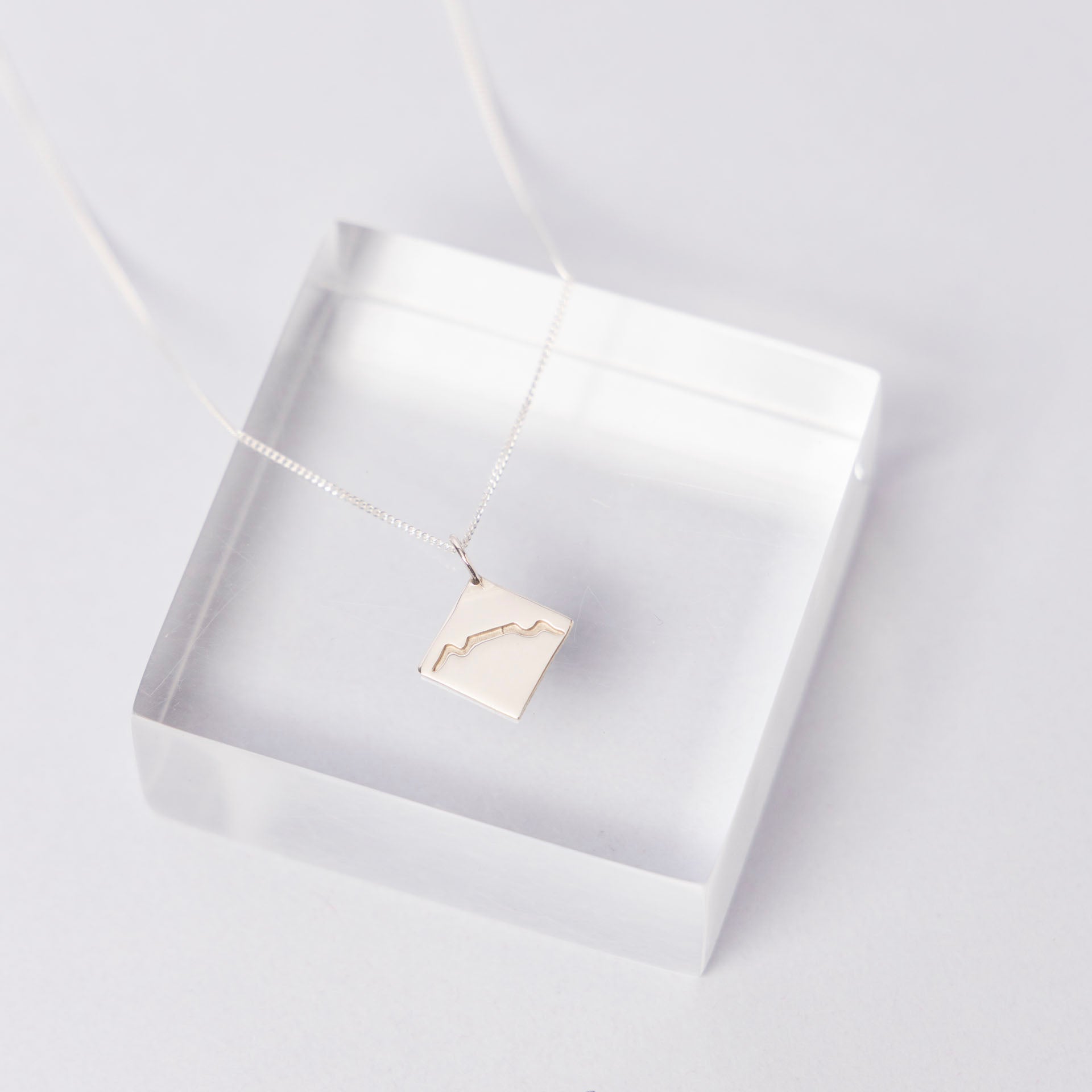 Table Mountain Necklace (Sterling Silver or Gold-Plated)