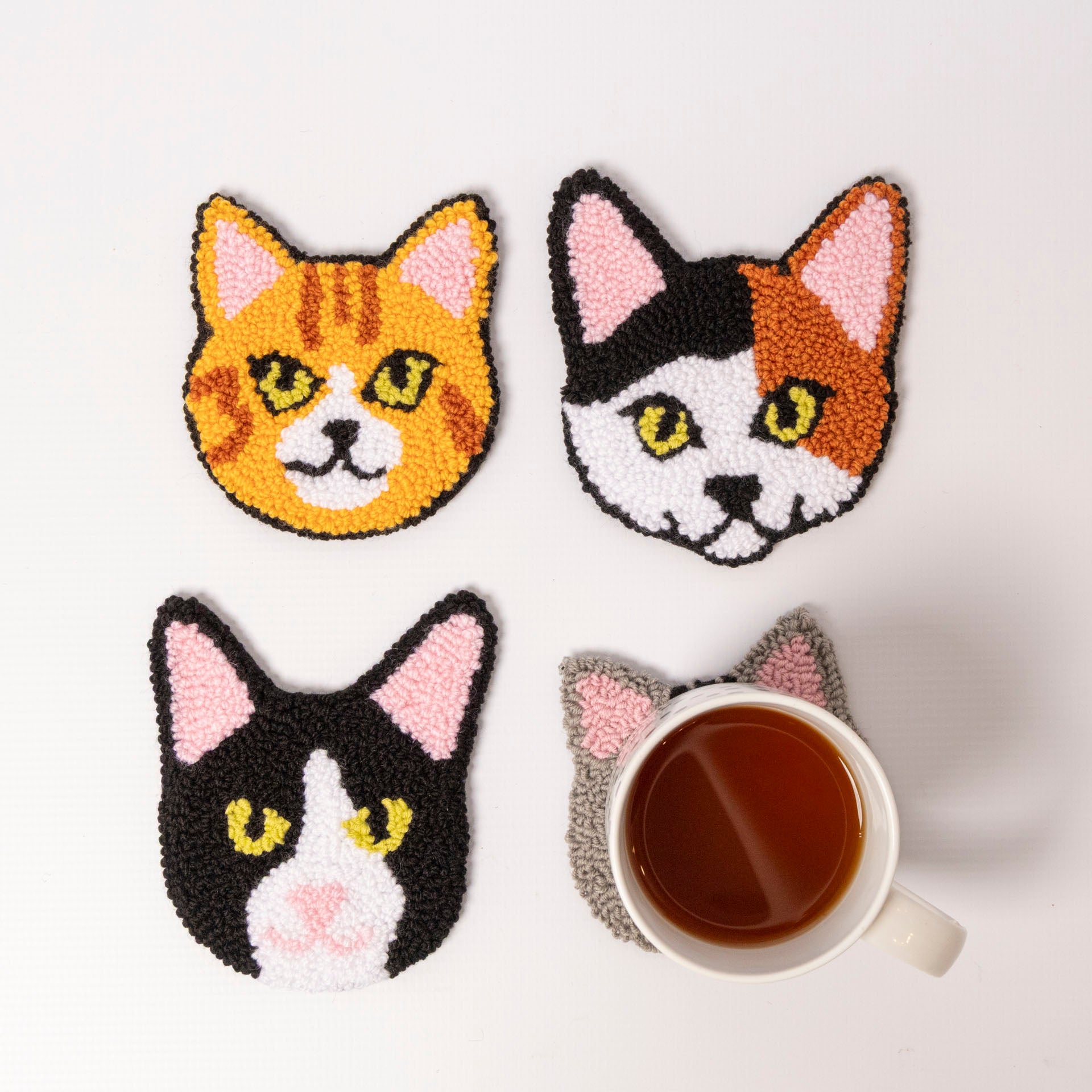Cat Mug Rugs (assorted designs)
