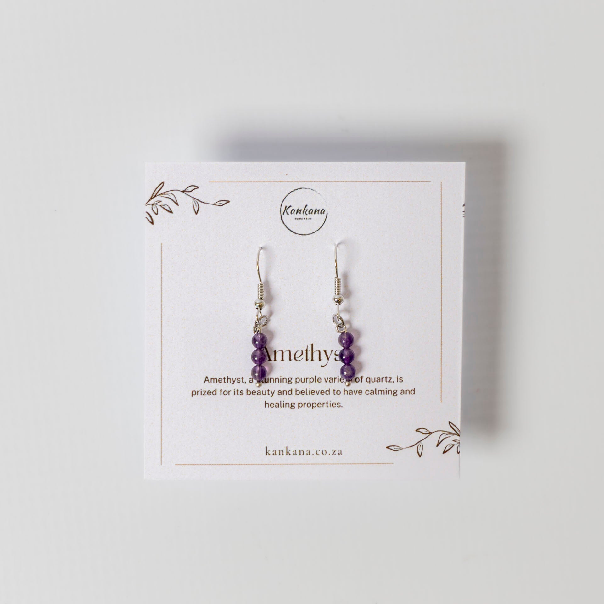 Gemstone Drop Earrings