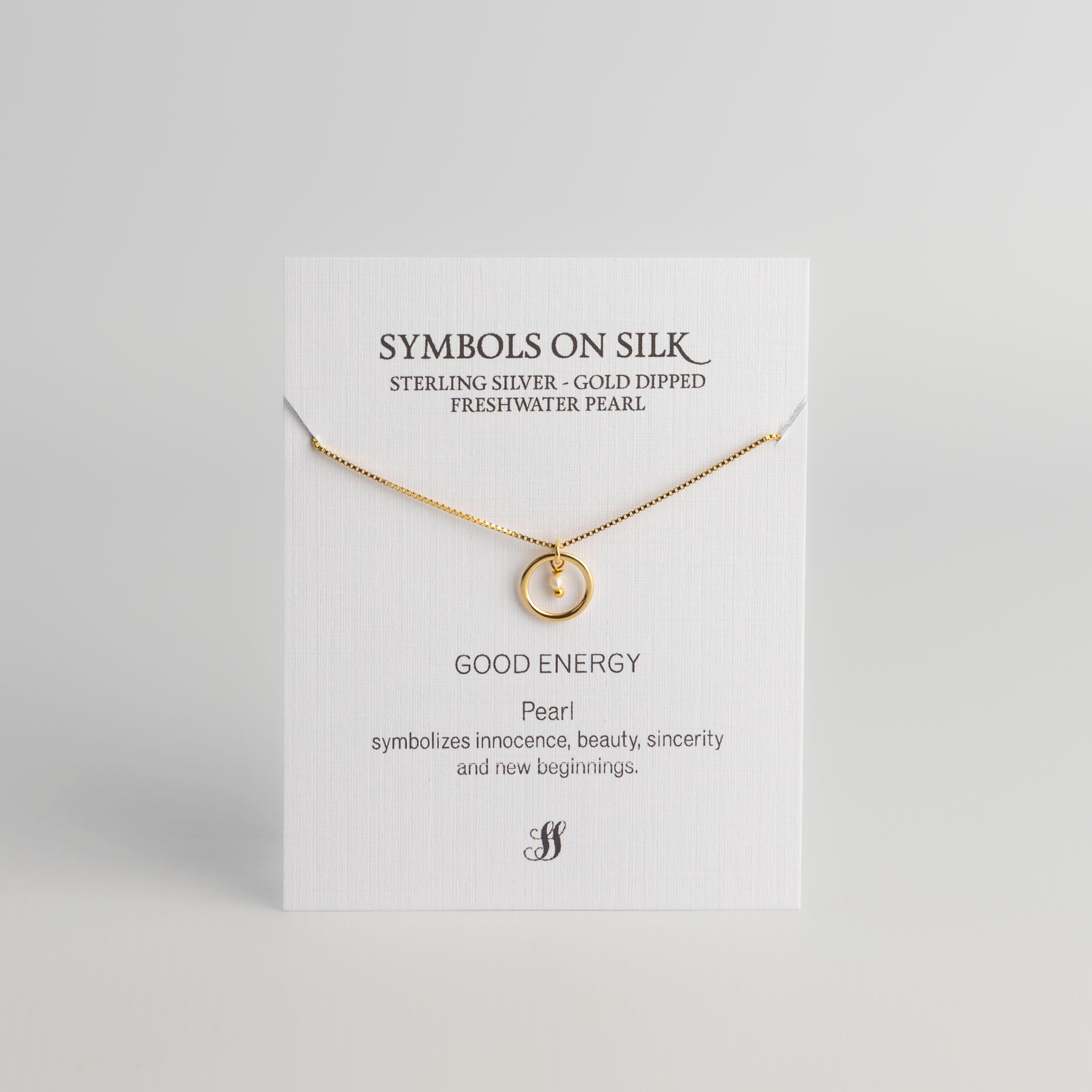 "Good Energy" Miniature Freshwater Pearl Necklace (Sterling Silver or Gold-Dipped)