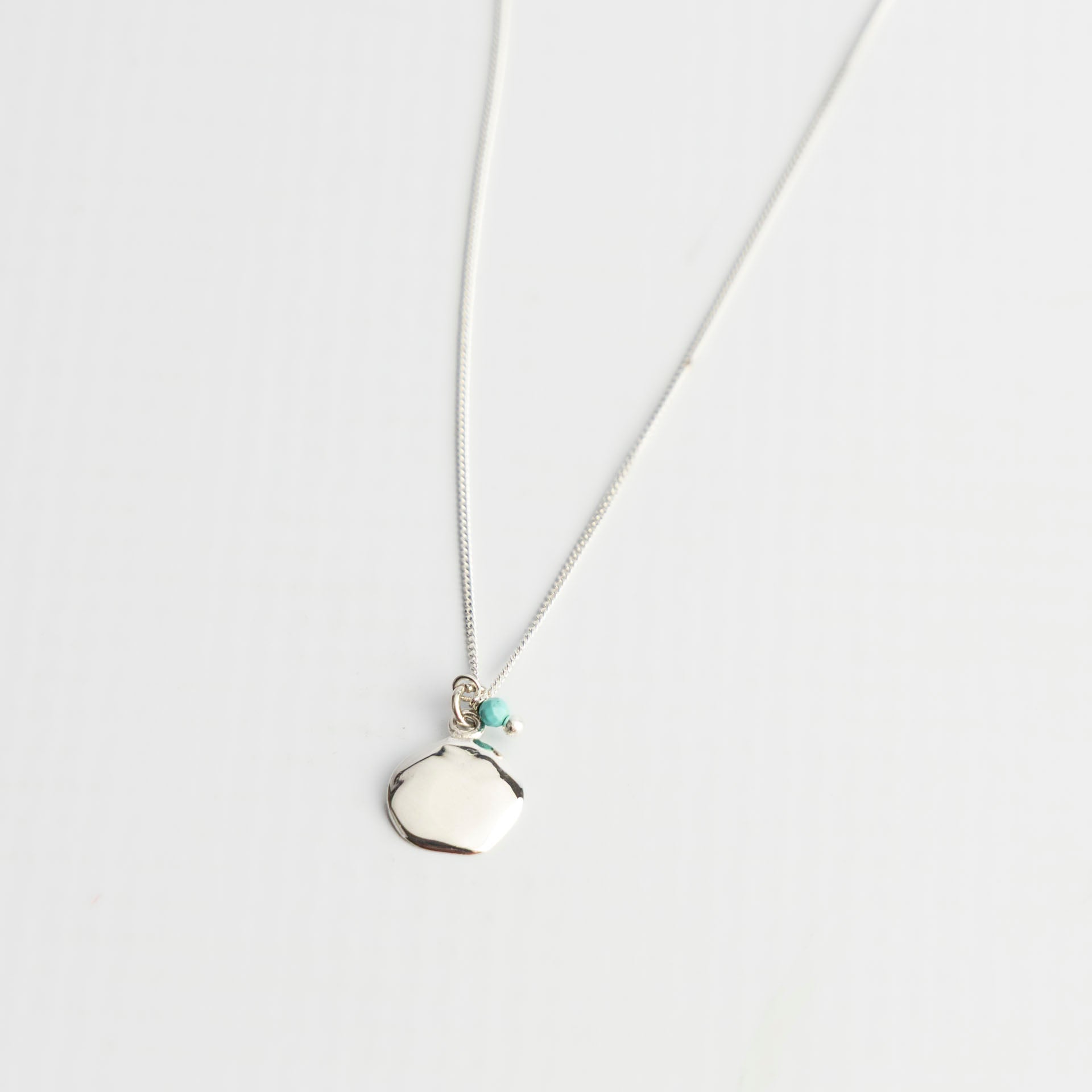 "Perfectly Imperfect" Sterling Silver Disc Necklace