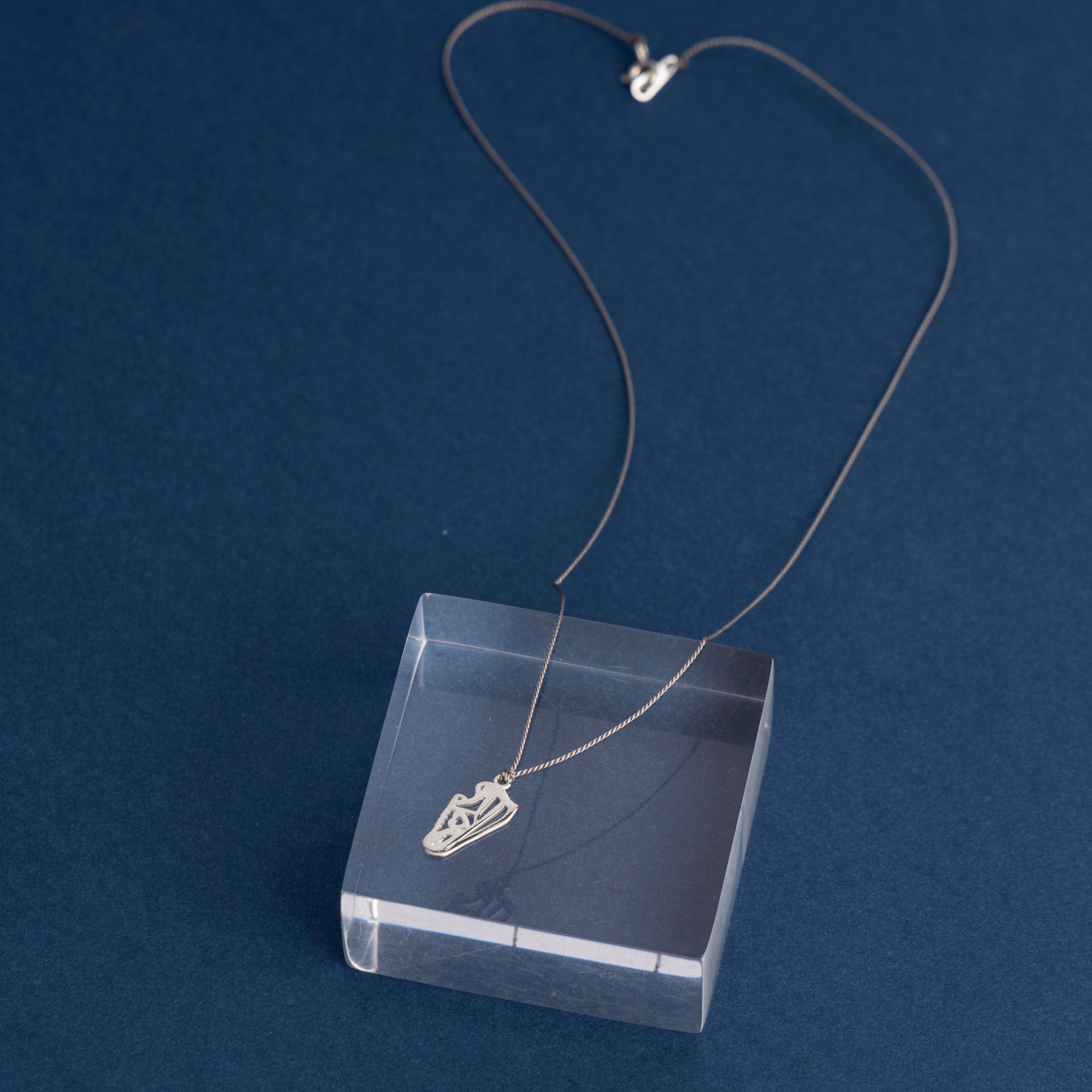 Sterling Silver Sneaker/Running Shoe Necklace (on Silk or Chain)