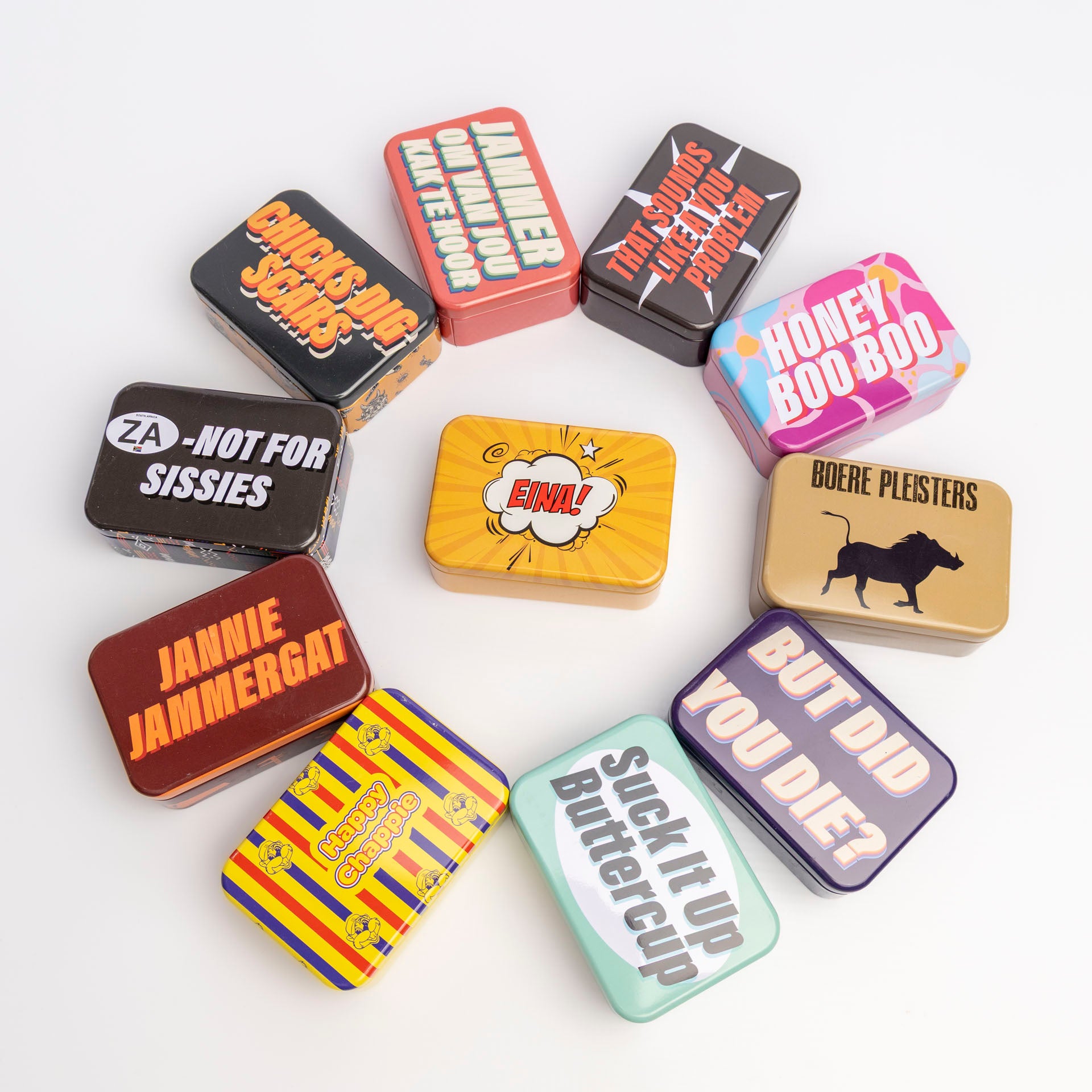 Novelty Plaster Tins (assorted designs)