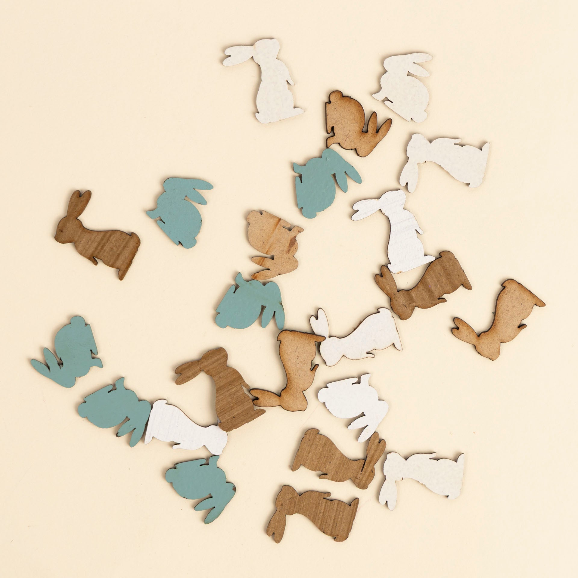 Wooden Bunny Table Confetti