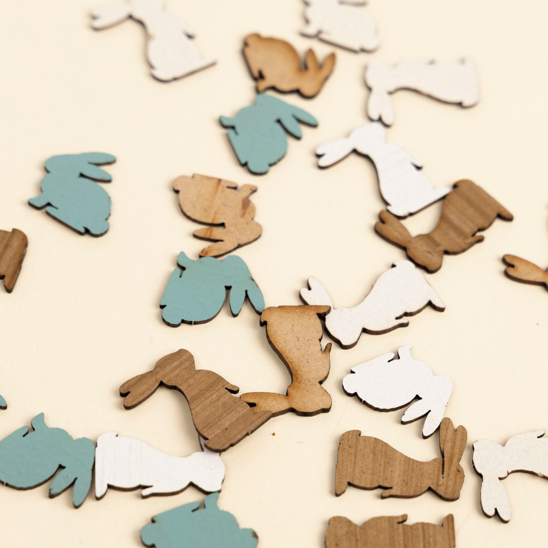 Wooden Bunny Table Confetti