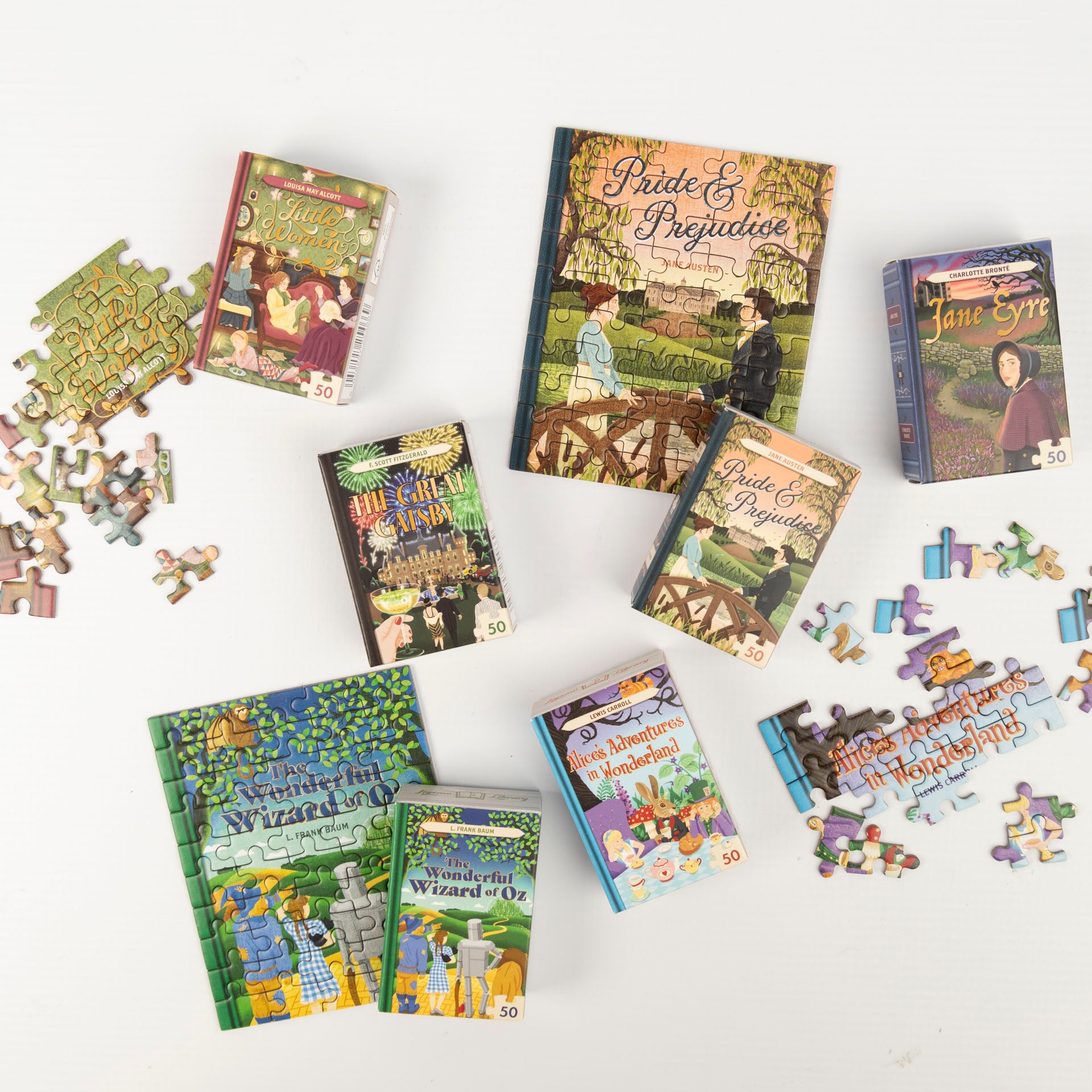 Mini Jigsaw Library – Classic Literature Puzzles (assorted titles)