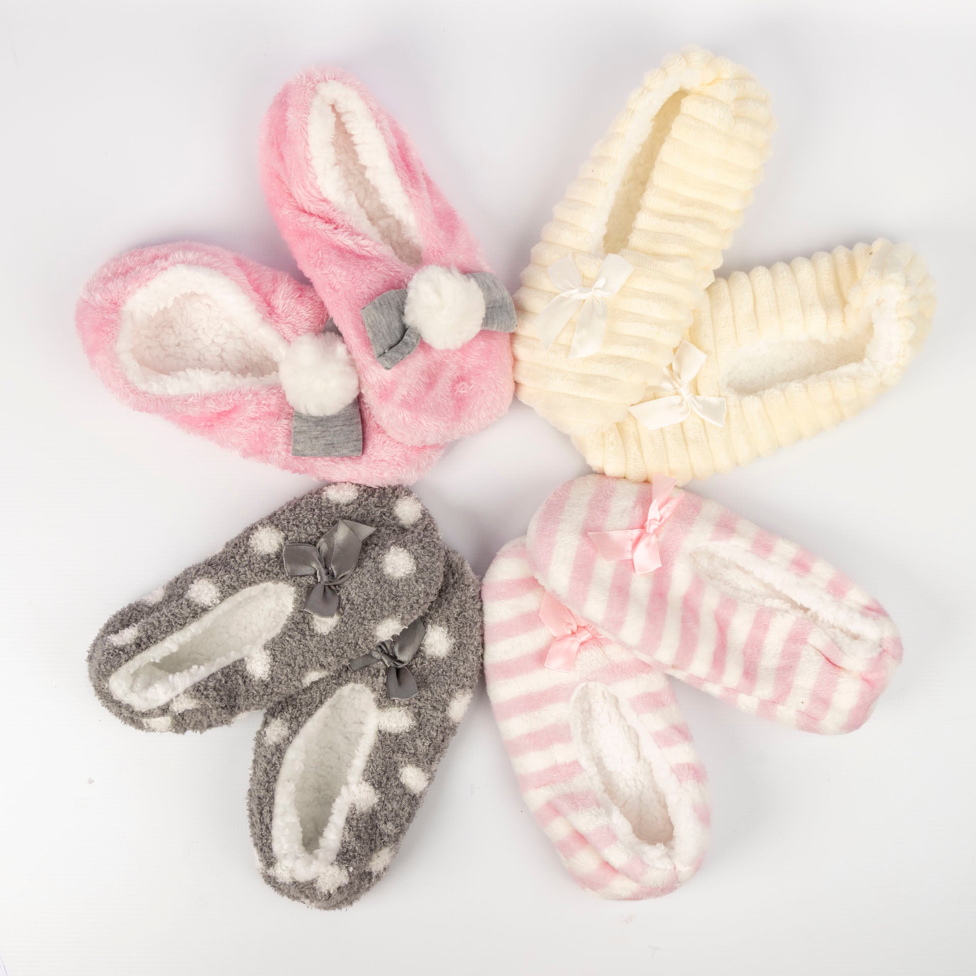 Ladies' Cosy Plush Slipper Socks (assorted)
