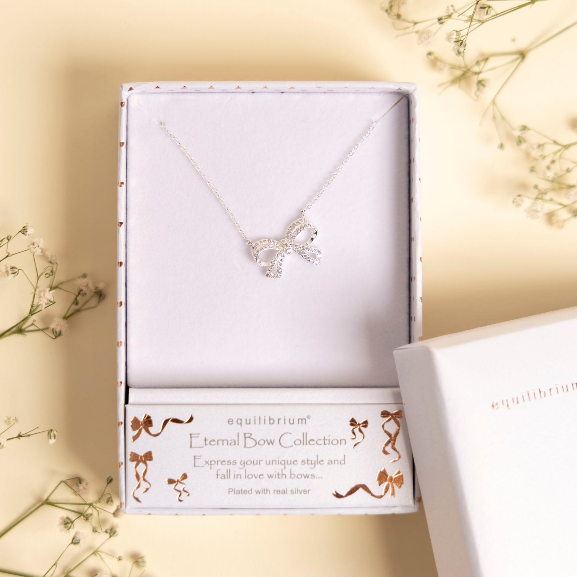 Eternal Bow Sparkle Necklace