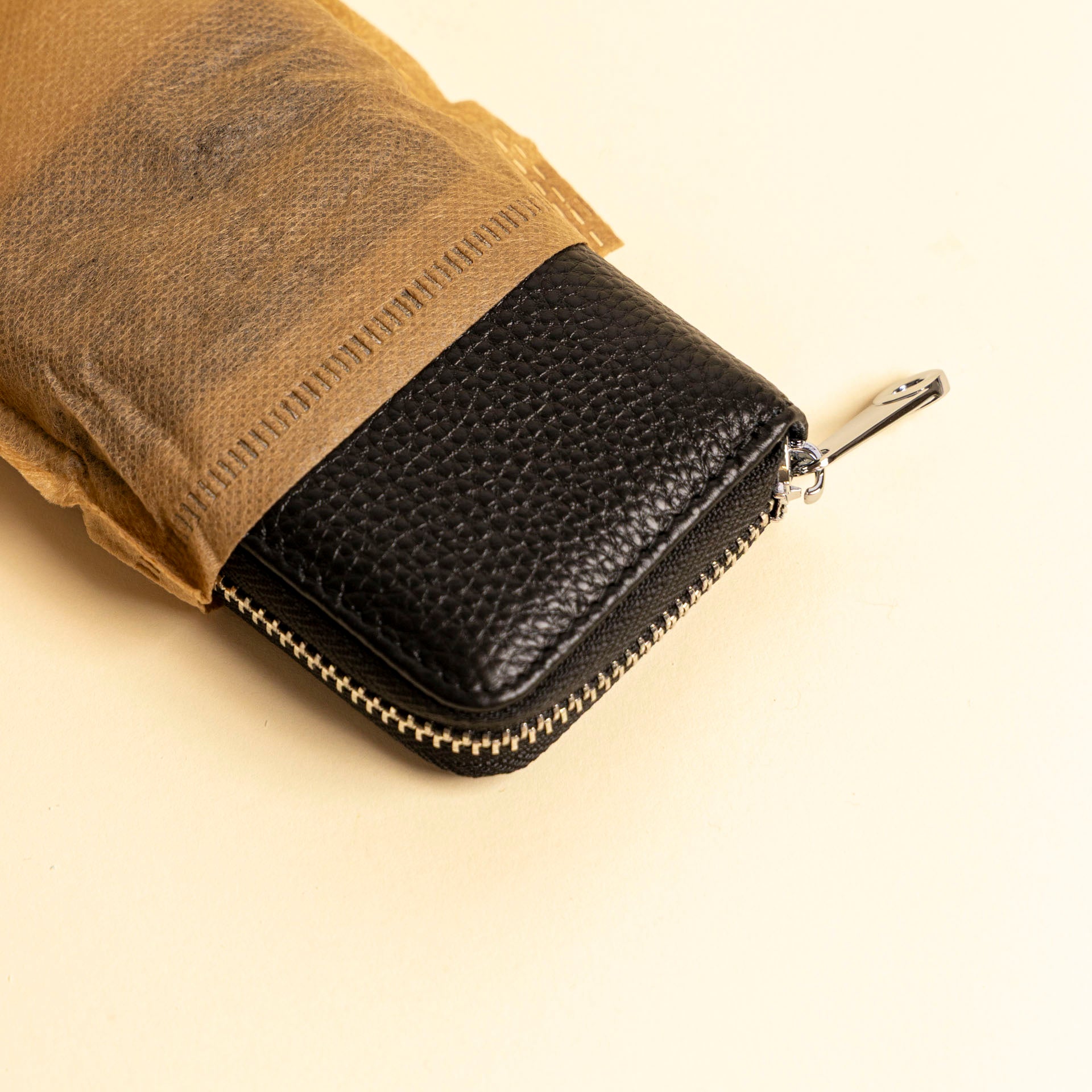 Genuine Leather 12-Slot Card Holder Wallet (RFID Blocking)