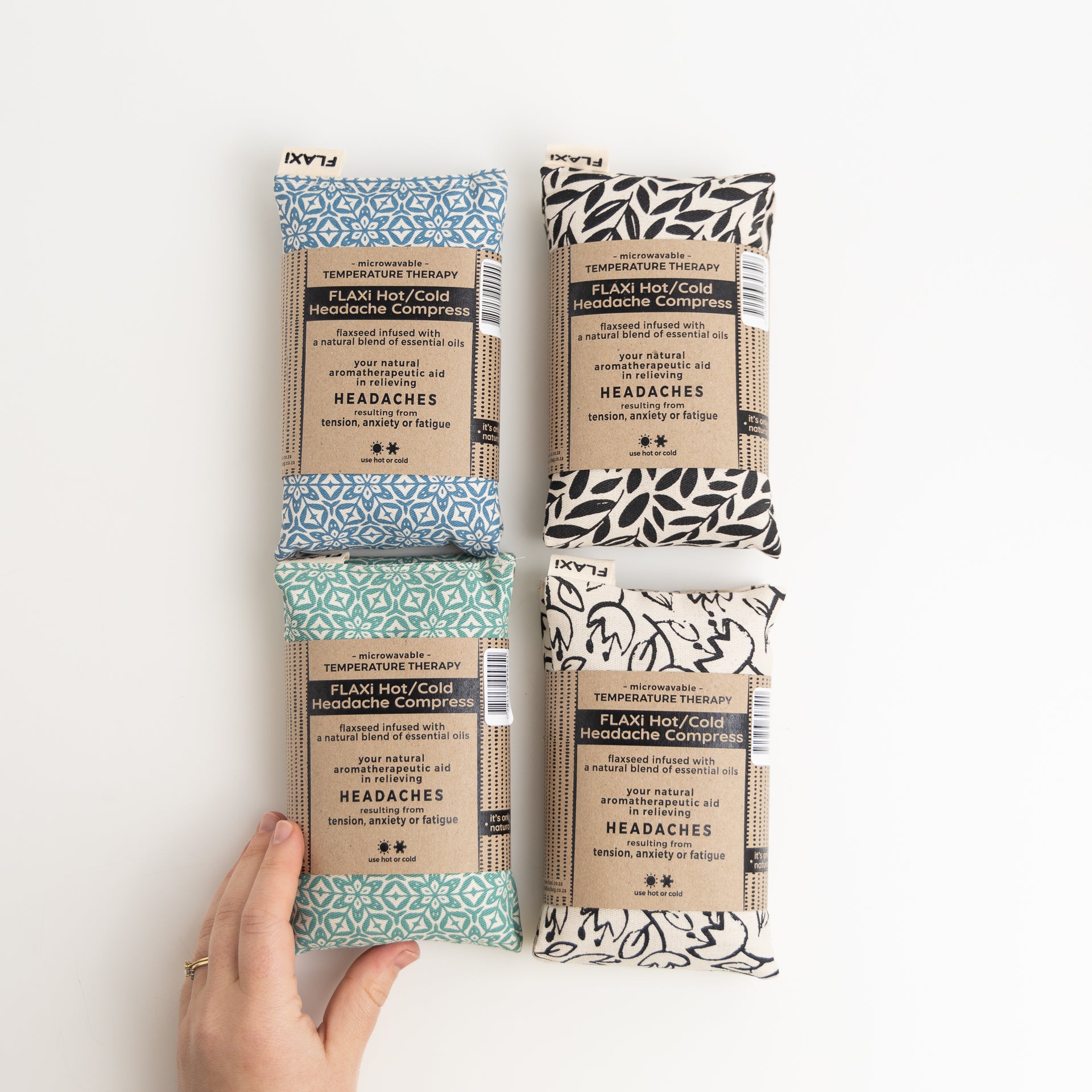 FLAXi Hot/Cold Headache Compress (assorted designs)