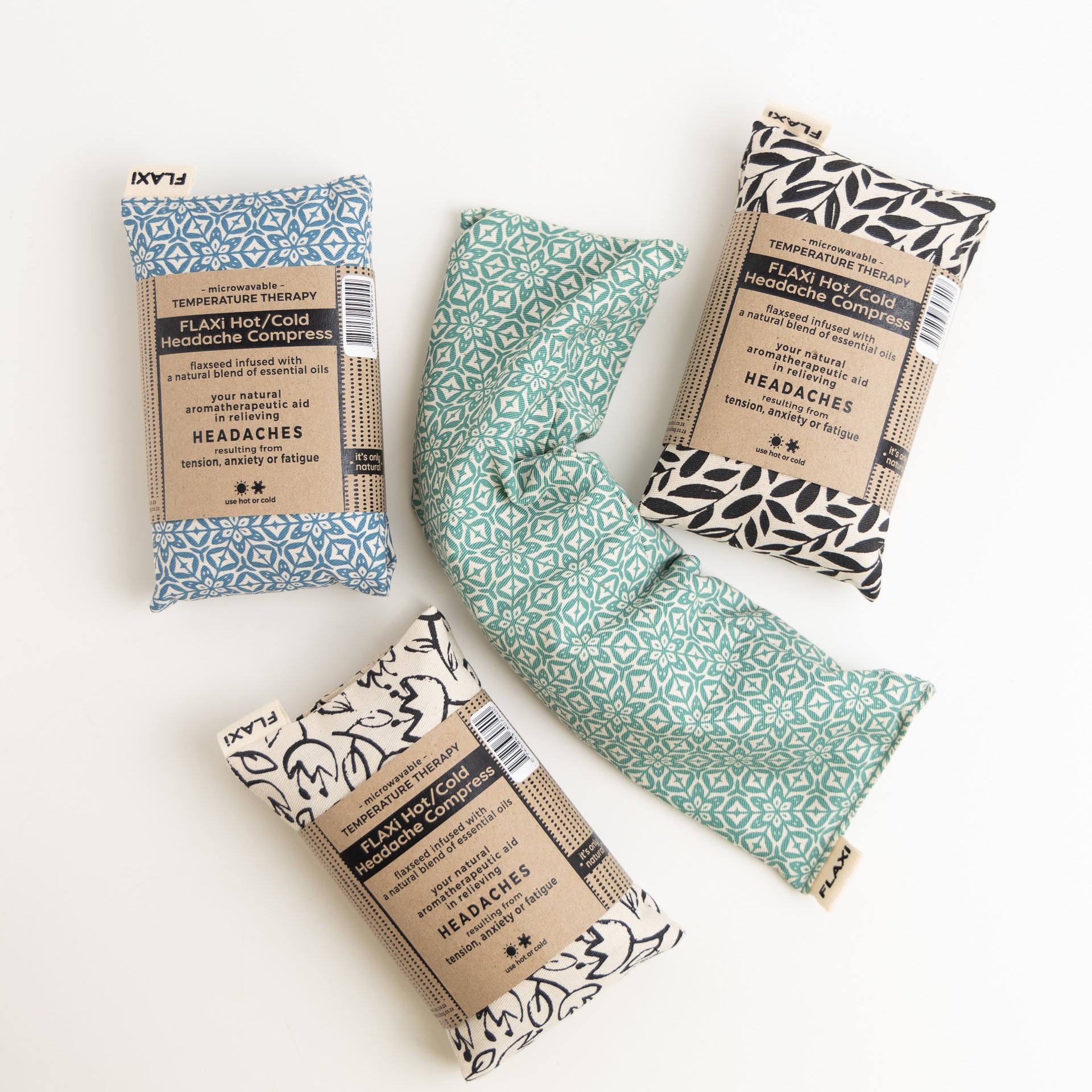 FLAXi Hot/Cold Headache Compress (assorted designs)