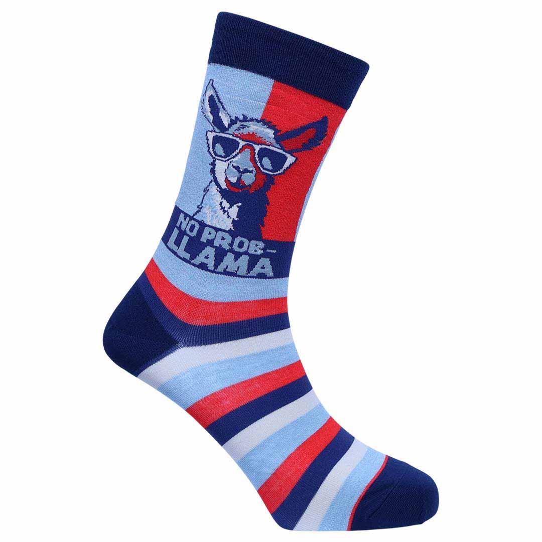 Men's "No Prob-llama" Bamboo Socks