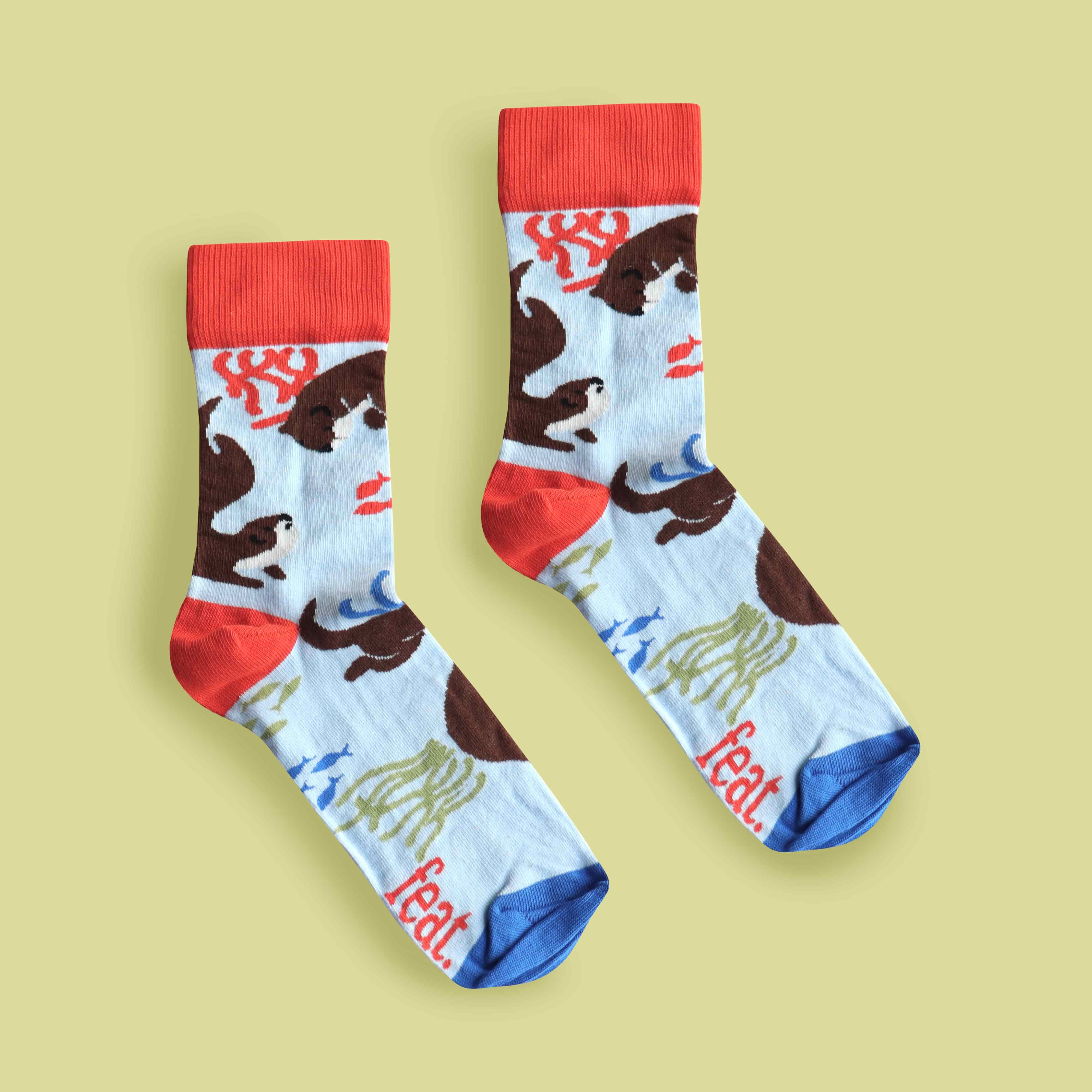 Cape Clawless Otter Socks (His & Hers sizes)