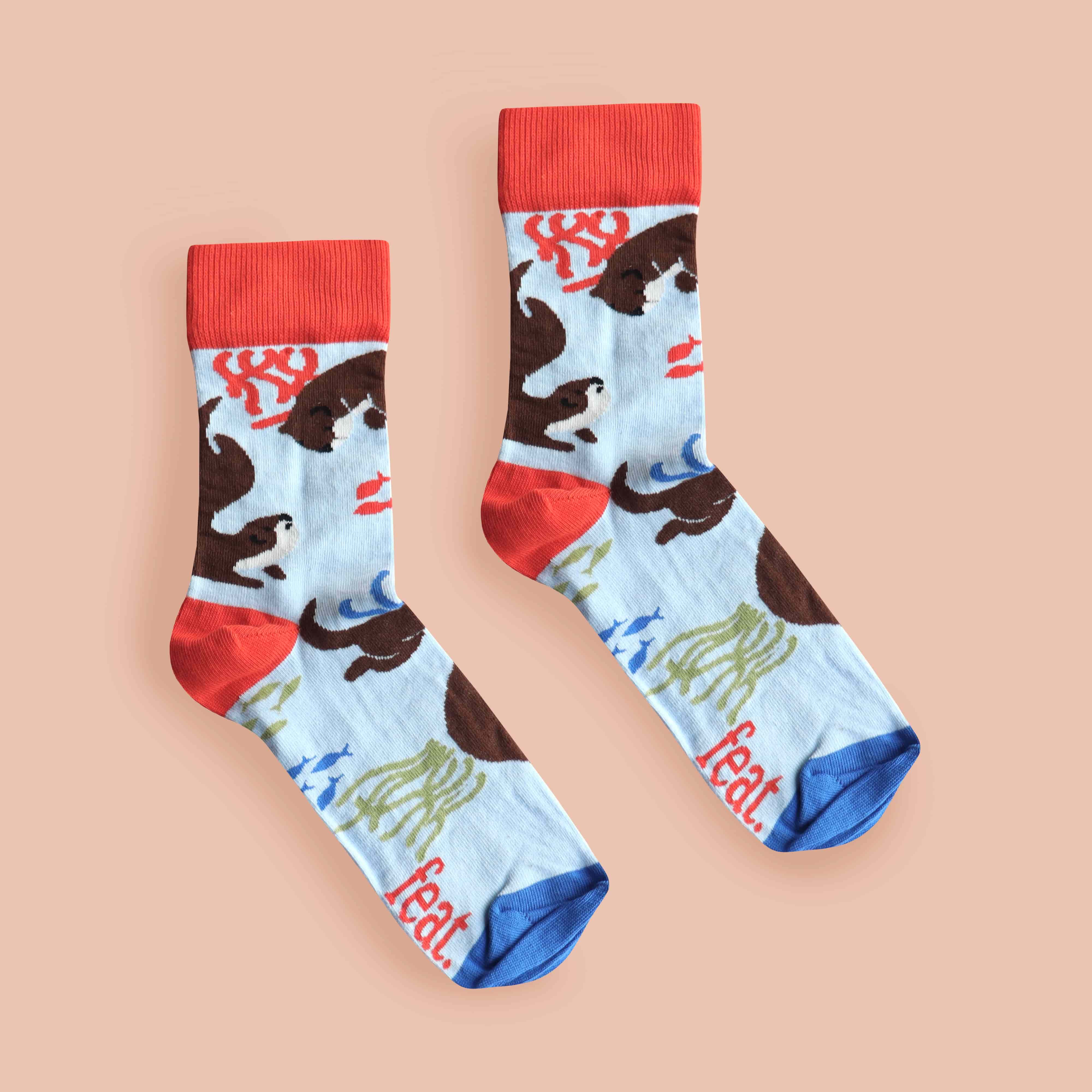 Cape Clawless Otter Socks (His & Hers sizes)