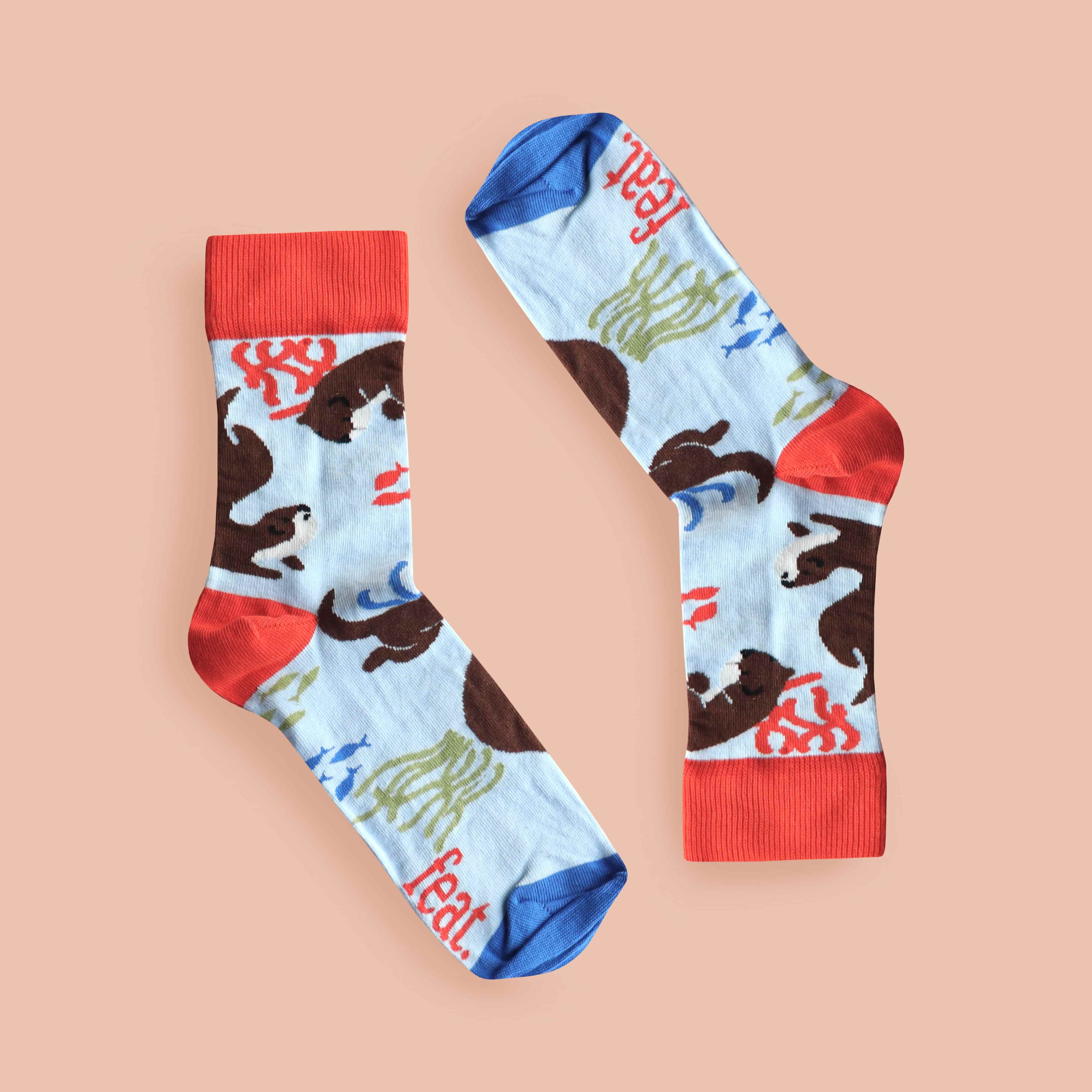 Cape Clawless Otter Socks (His & Hers sizes)