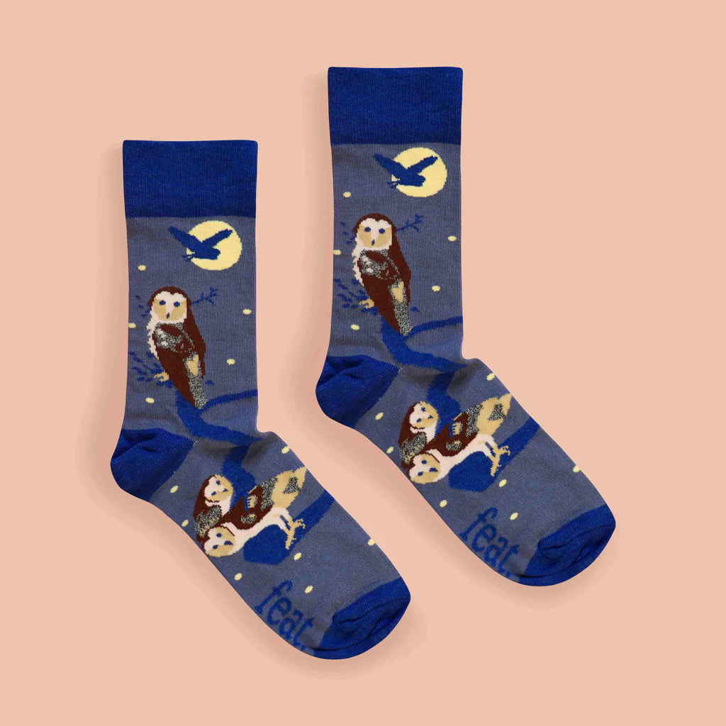 Having a Hoot Owl Socks (His & Hers sizes)